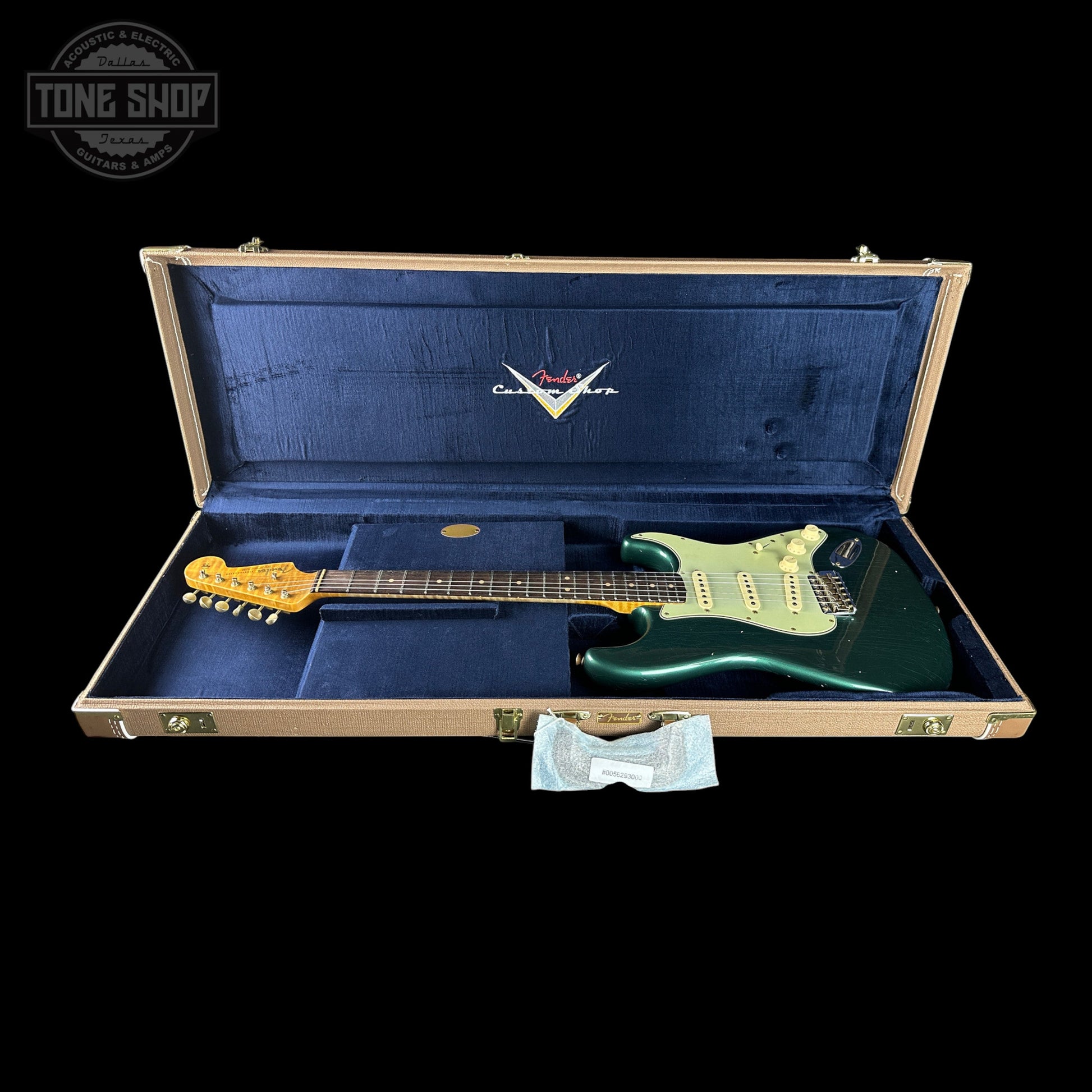 Fender Custom Shop TSG Exclusive ’63 Stratocaster Chambered Sherwood Green Metallic Journeyman Relic w/case CZ591395