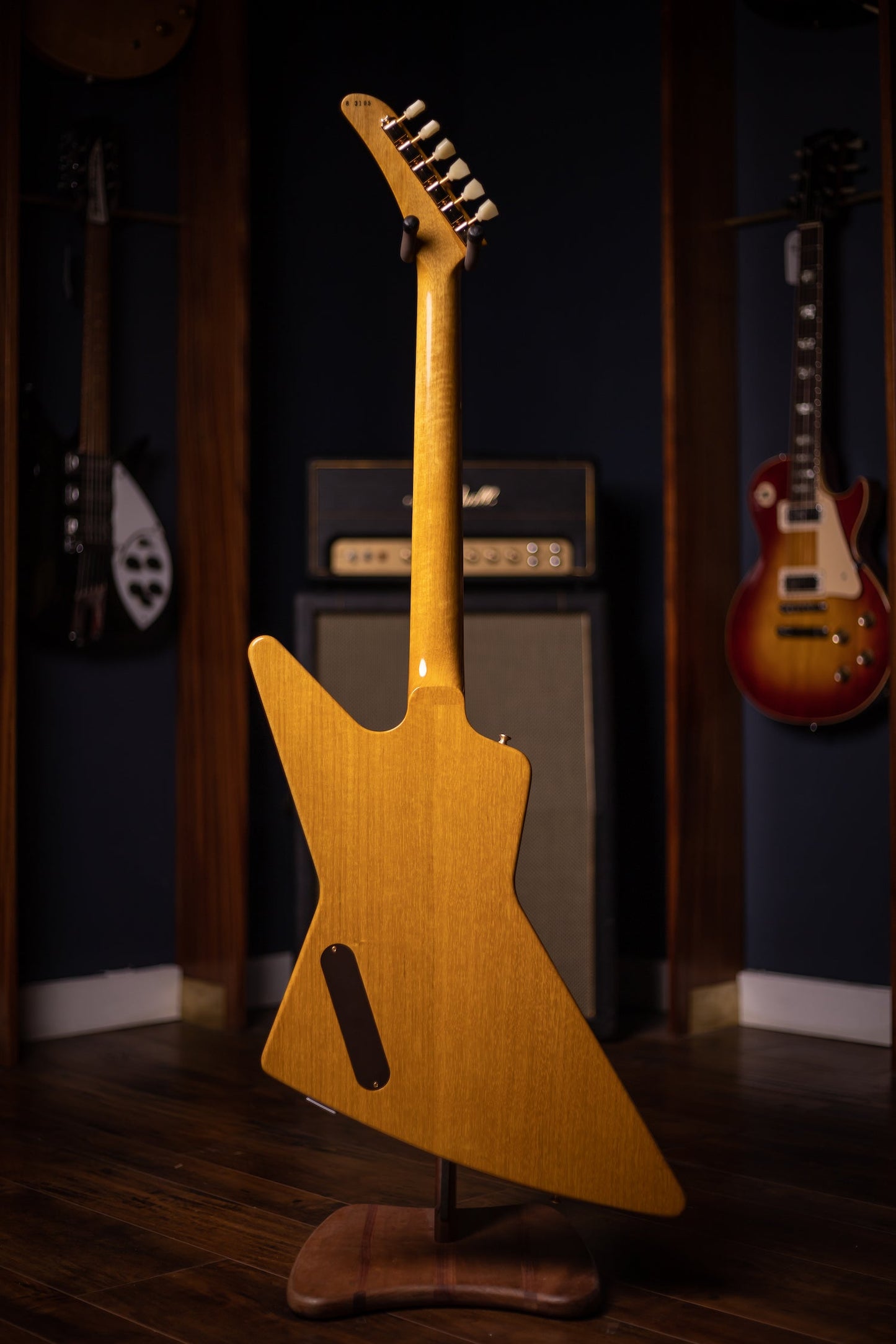 Gibson Custom Shop 1958 Korina Explorer Electric Guitar - Natural White Pickguard