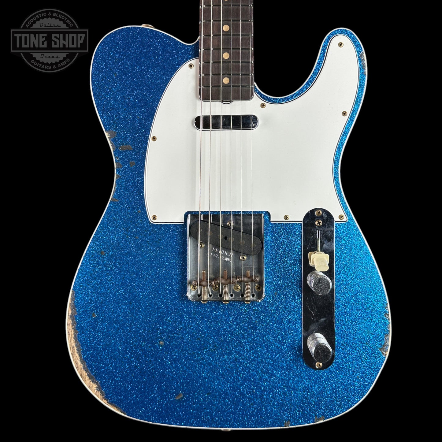Fender Custom Shop TSG Exclusive 1960 Telecaster Custom Chambered Blue Sparkle Relic w/case CZ587142