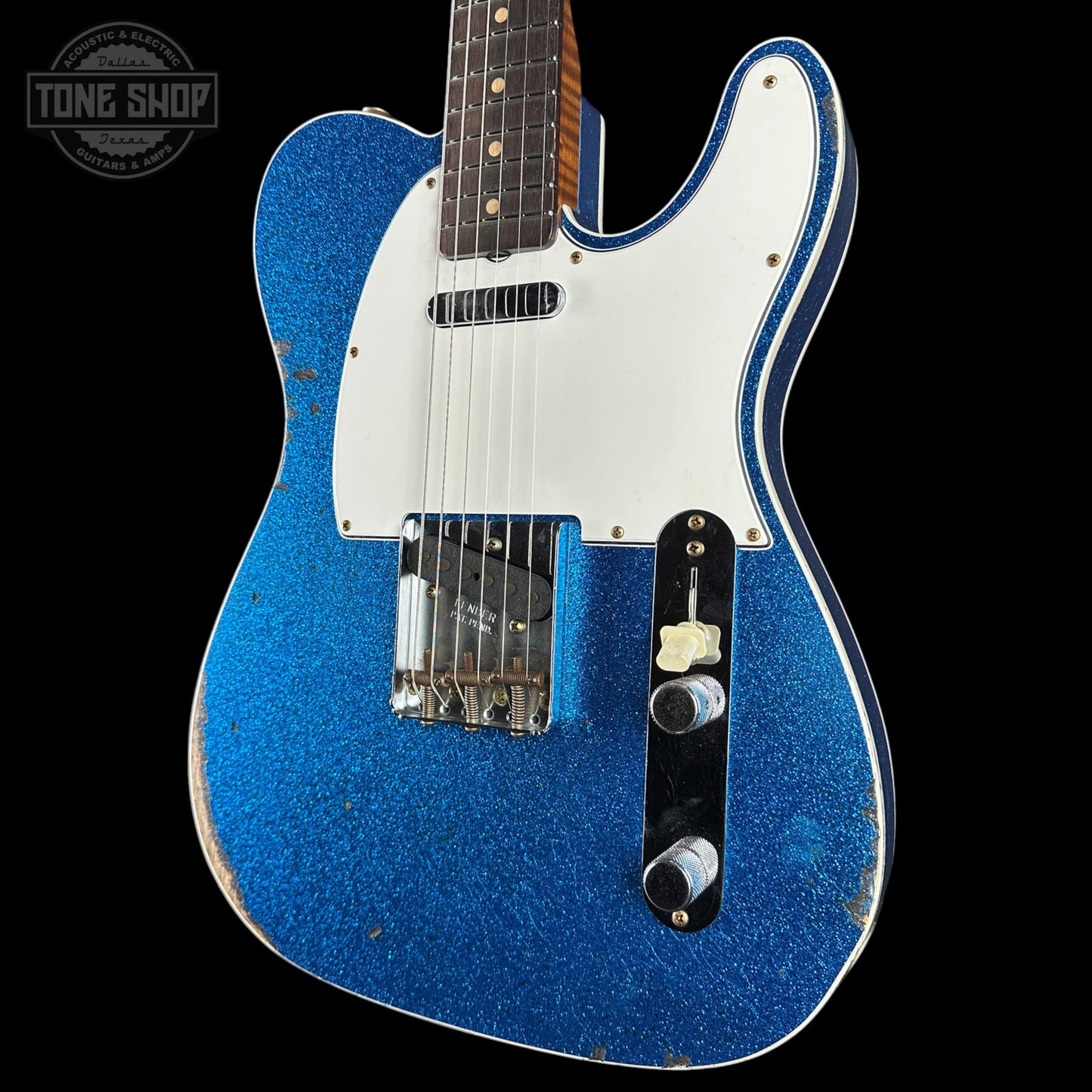 Fender Custom Shop TSG Exclusive 1960 Telecaster Custom Chambered Blue Sparkle Relic w/case CZ587142
