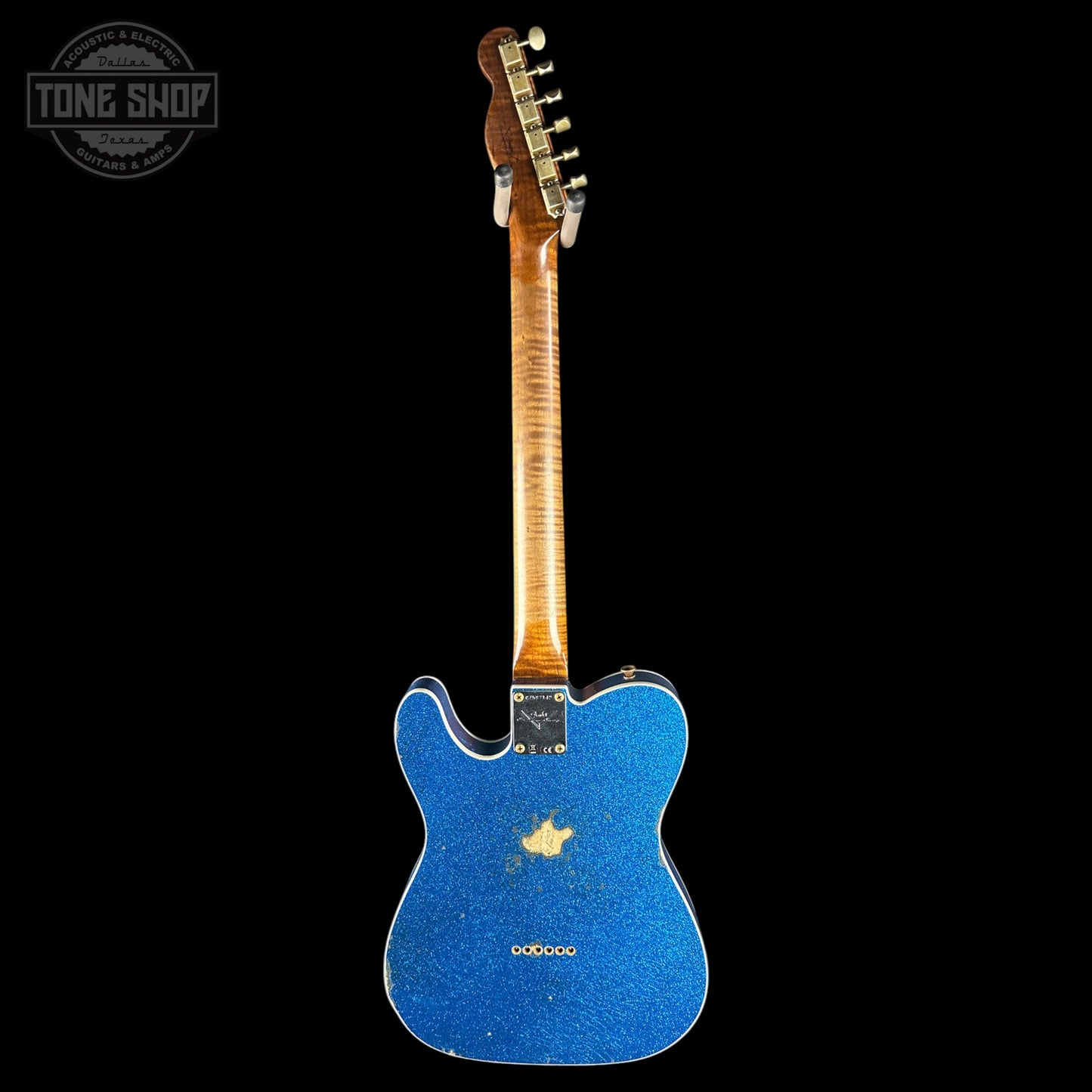 Fender Custom Shop TSG Exclusive 1960 Telecaster Custom Chambered Blue Sparkle Relic w/case CZ587142