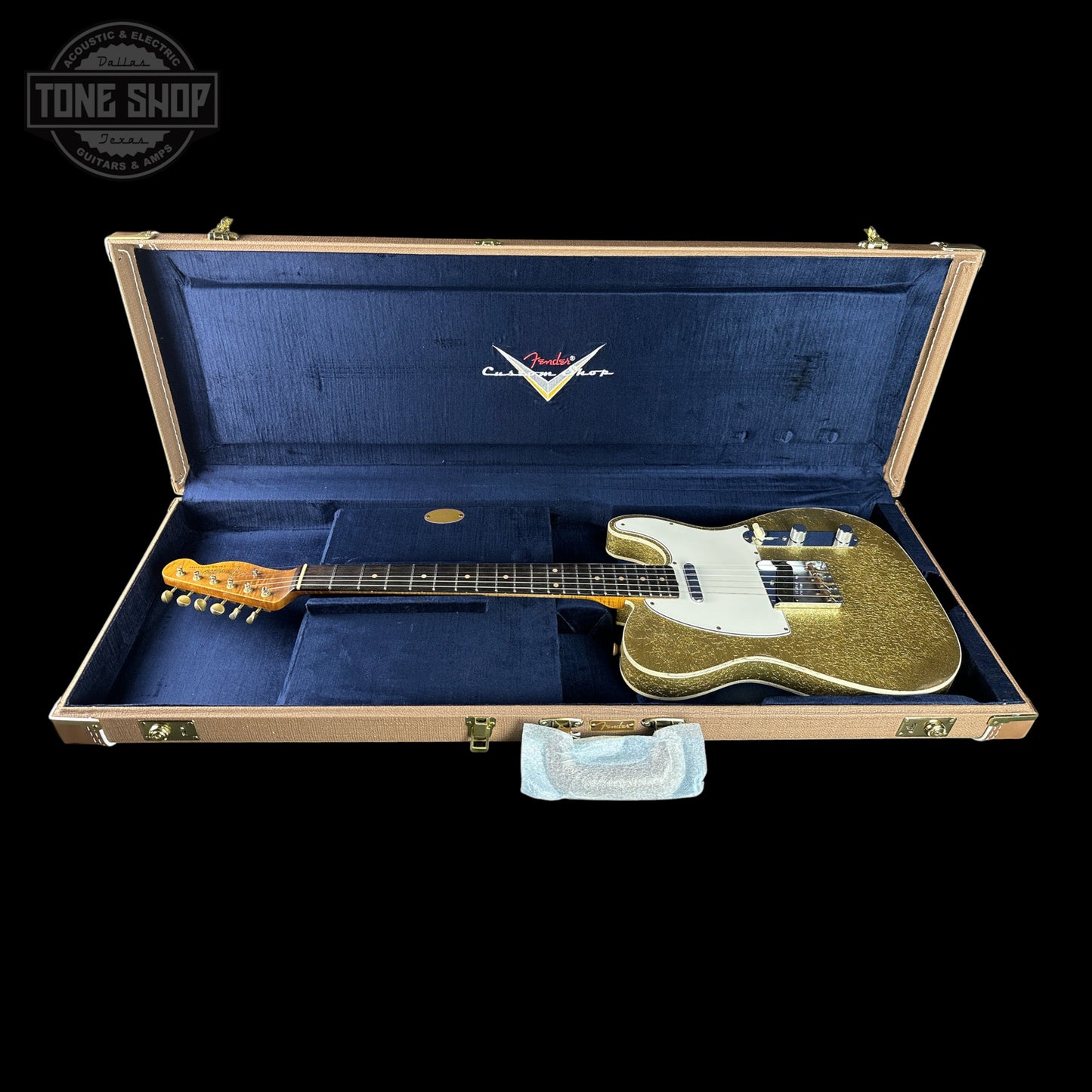 Fender Custom Shop TSG Exclusive 1960 Telecaster Custom Chambered Gold Sparkle Relic w/case CZ591383