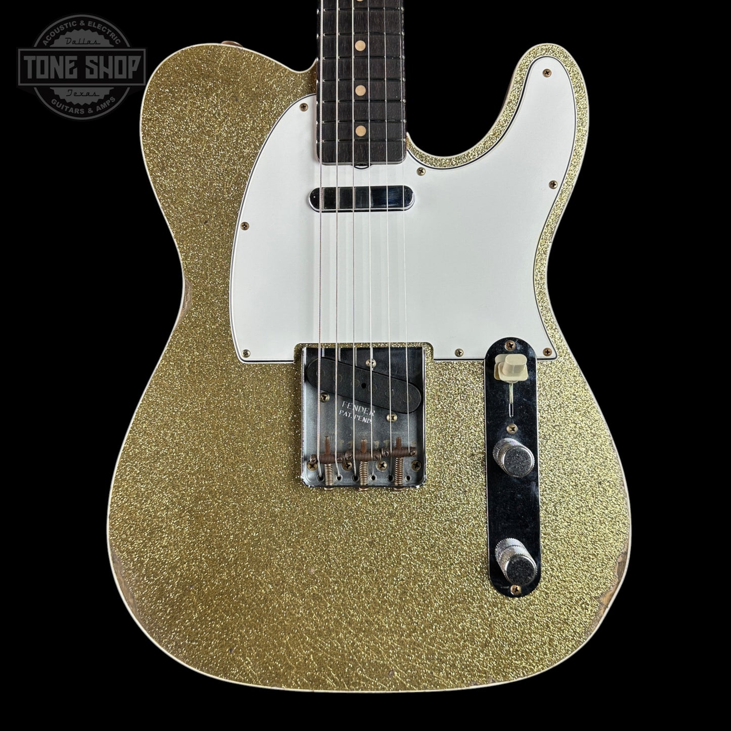 Fender Custom Shop TSG Exclusive 1960 Telecaster Custom Chambered Gold Sparkle Relic w/case CZ591383