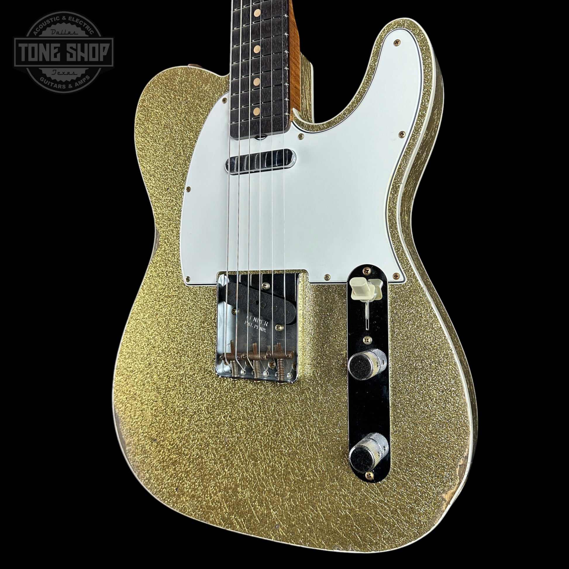 Fender Custom Shop TSG Exclusive 1960 Telecaster Custom Chambered Gold Sparkle Relic w/case CZ591383