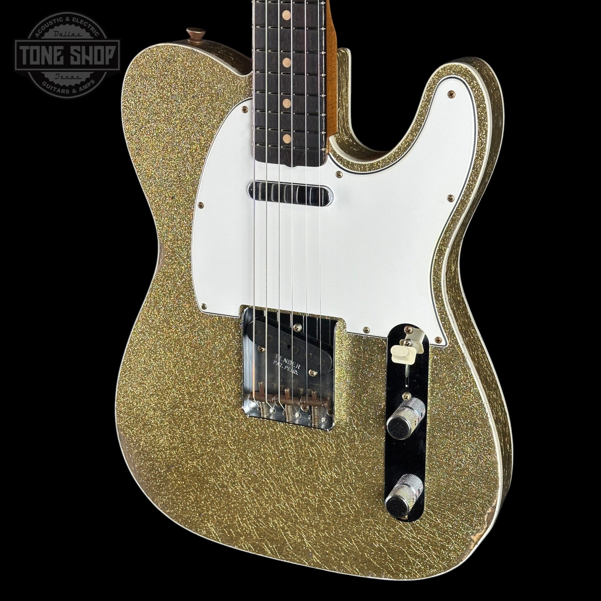 Fender Custom Shop TSG Exclusive 1960 Telecaster Custom Chambered Gold Sparkle Relic w/case CZ591383