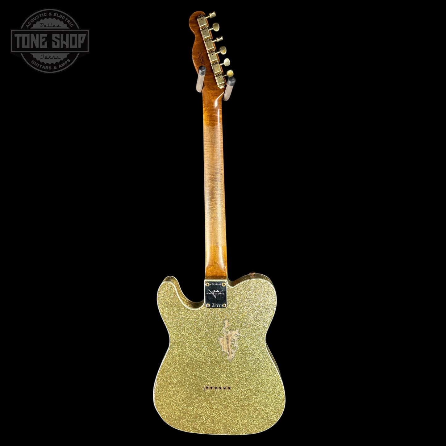 Fender Custom Shop TSG Exclusive 1960 Telecaster Custom Chambered Gold Sparkle Relic w/case CZ591383