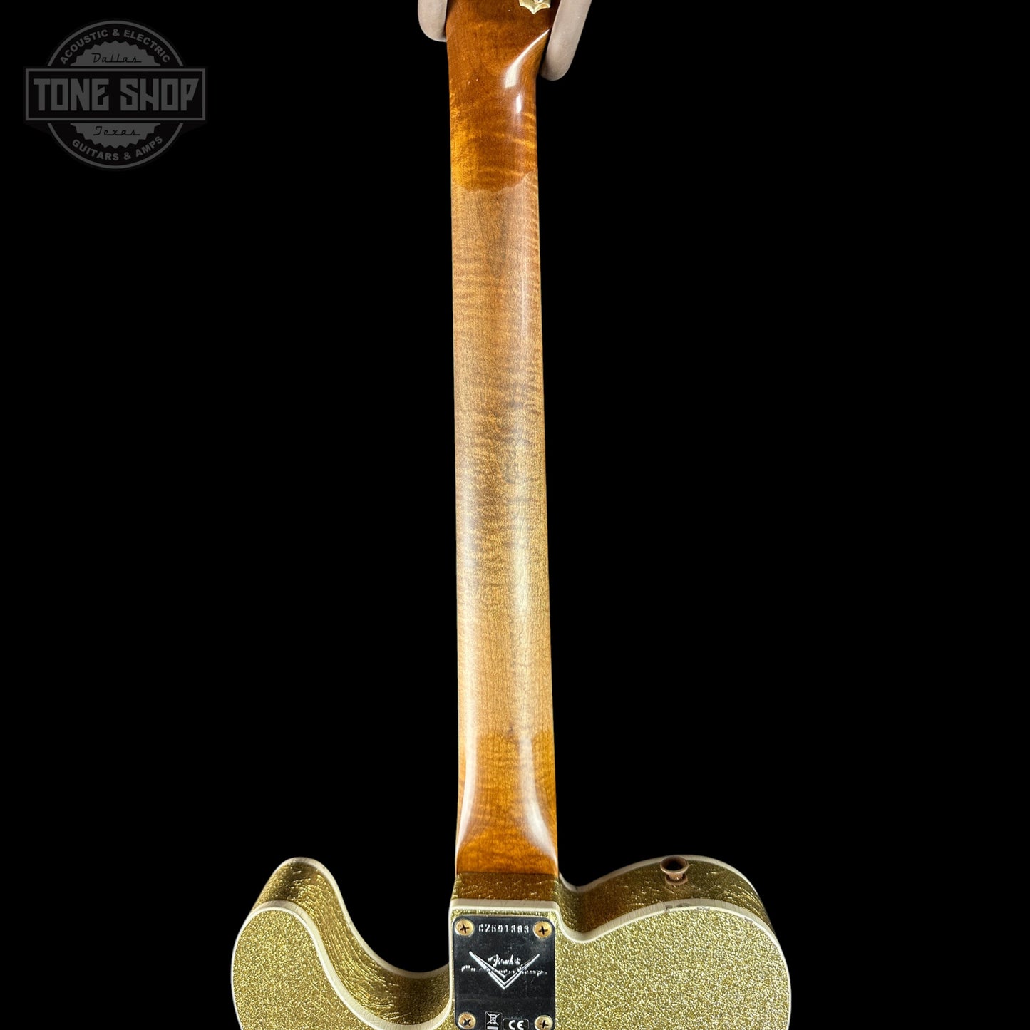 Fender Custom Shop TSG Exclusive 1960 Telecaster Custom Chambered Gold Sparkle Relic w/case CZ591383