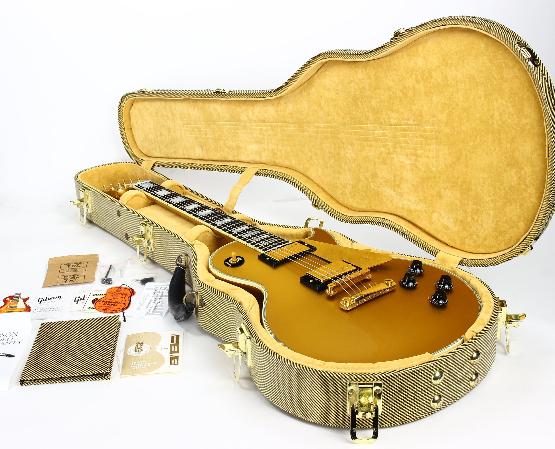 2007 Gibson Custom Shop 50th Anniversary '57 Les Paul Goldtop LPB7 - All-Gold, Ebony Board, Limited Edition