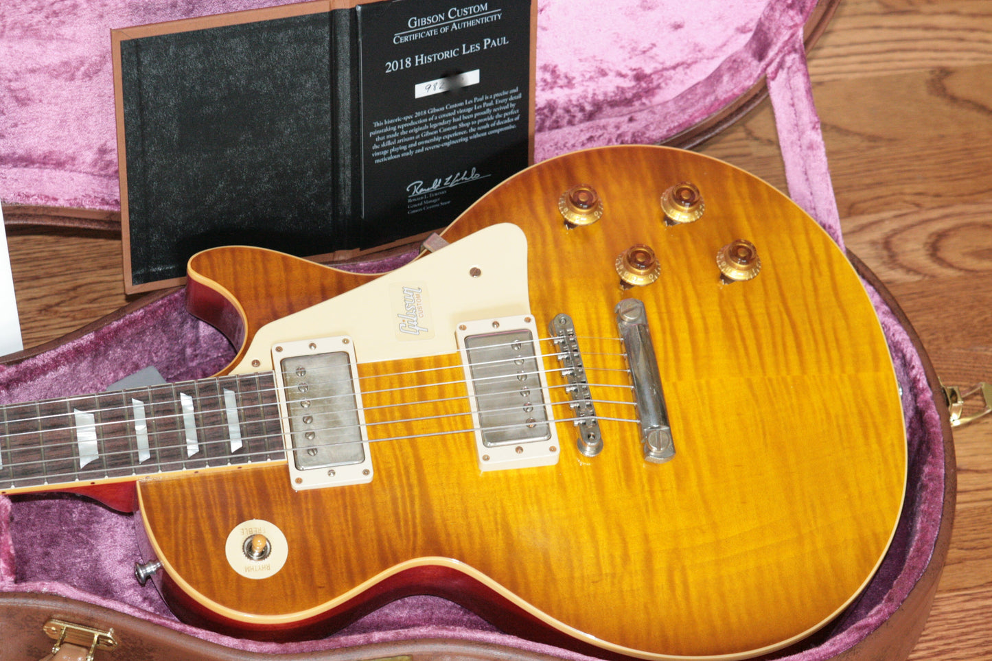 2018 Gibson 1959 Les Paul Historic Reissue! R9 59 HONEY LEMON FADE Custom Shop TH Spec
