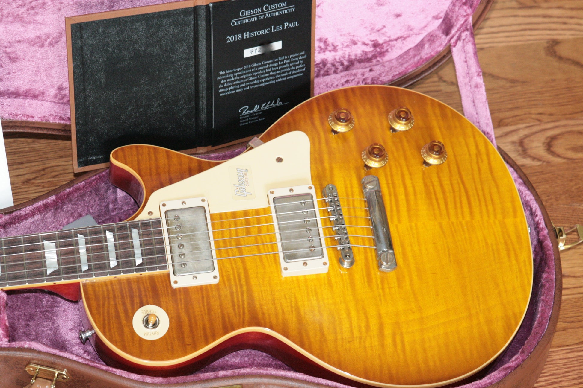 2018 Gibson 1959 Les Paul Historic Reissue! R9 59 HONEY LEMON FADE Custom Shop TH Spec