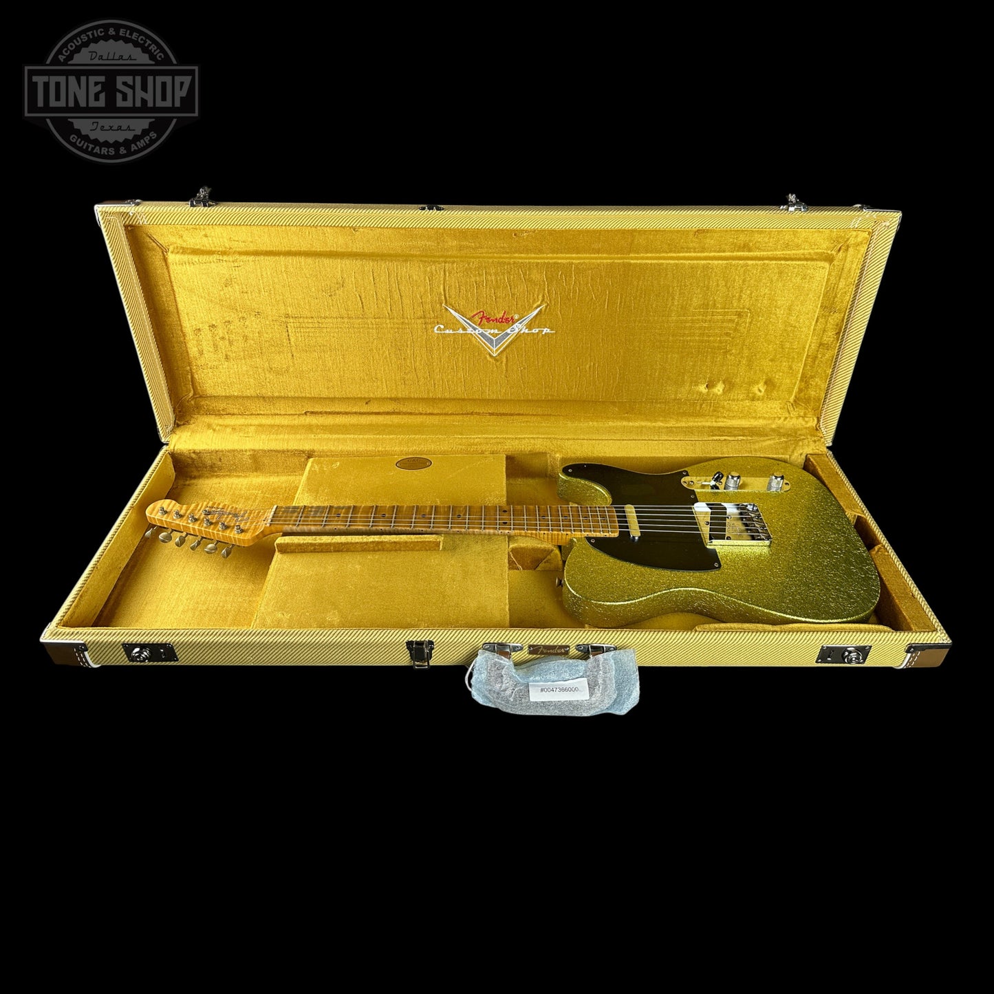 Fender Custom Shop TSG Exclusive ’52 Telecaster Chambered Chartreuse Sparkle Journeyman Relic w/case R150937