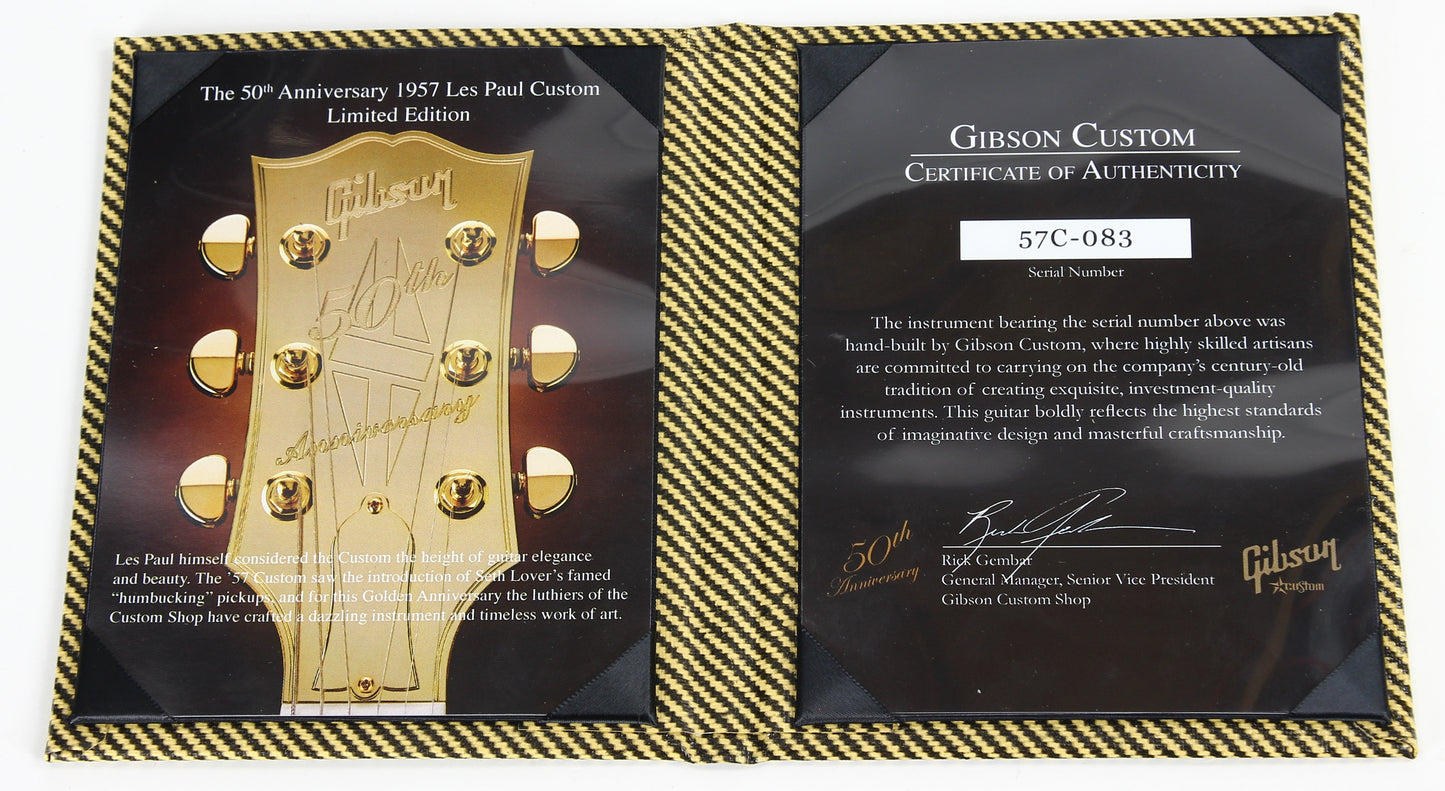 2007 Gibson Custom Shop 50th Anniversary '57 Les Paul Goldtop LPB7 - All-Gold, Ebony Board, Limited Edition