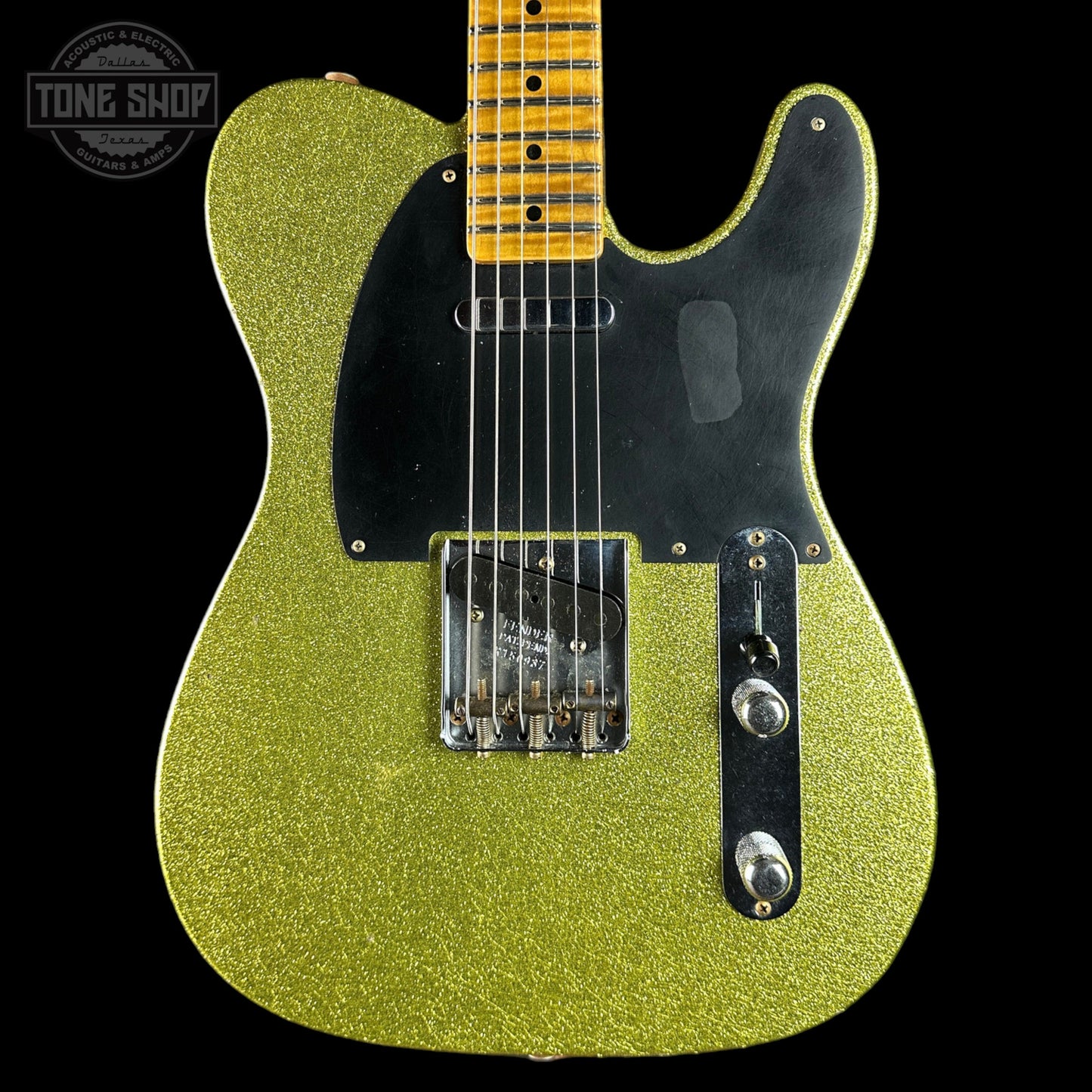 Fender Custom Shop TSG Exclusive ’52 Telecaster Chambered Chartreuse Sparkle Journeyman Relic w/case R150937