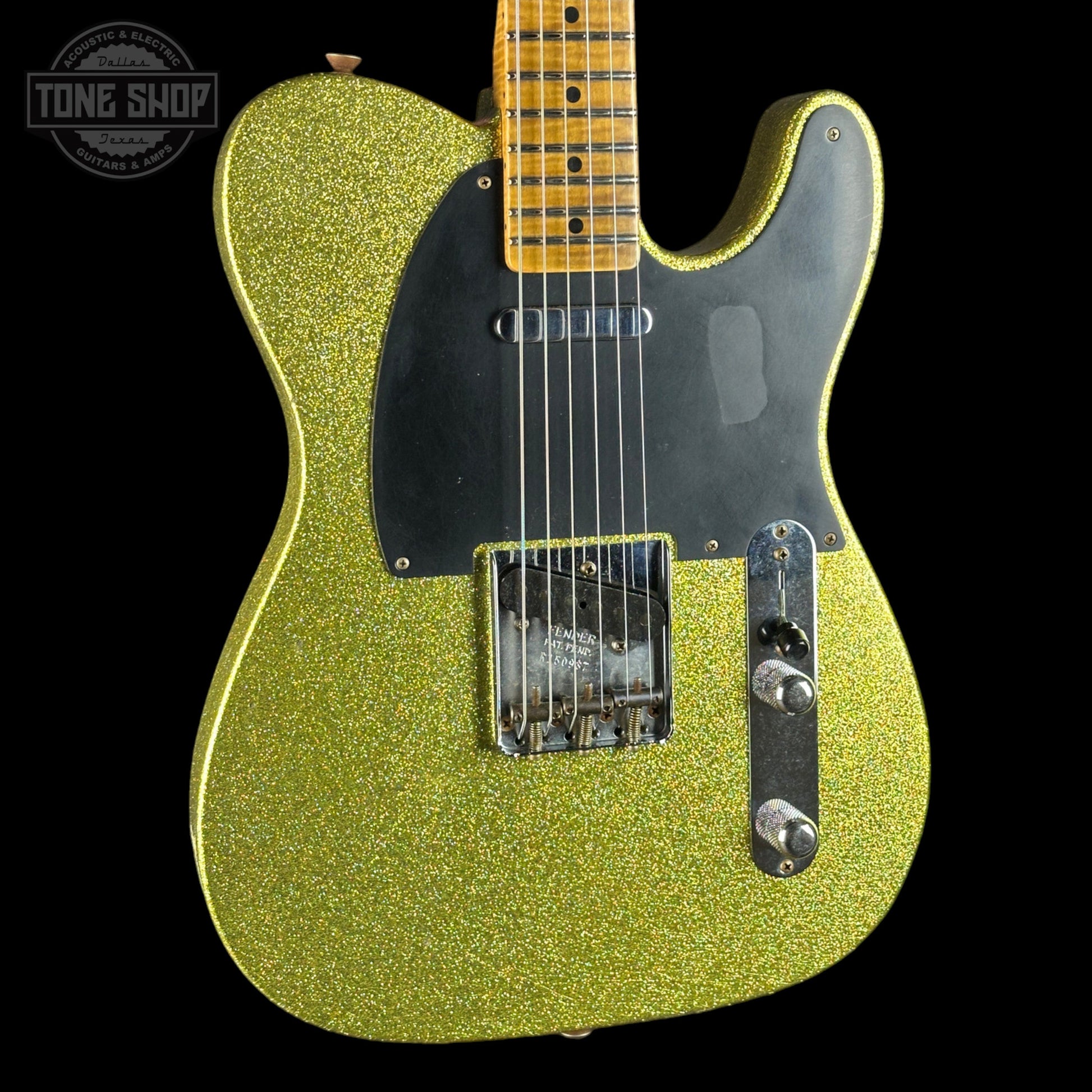 Fender Custom Shop TSG Exclusive ’52 Telecaster Chambered Chartreuse Sparkle Journeyman Relic w/case R150937