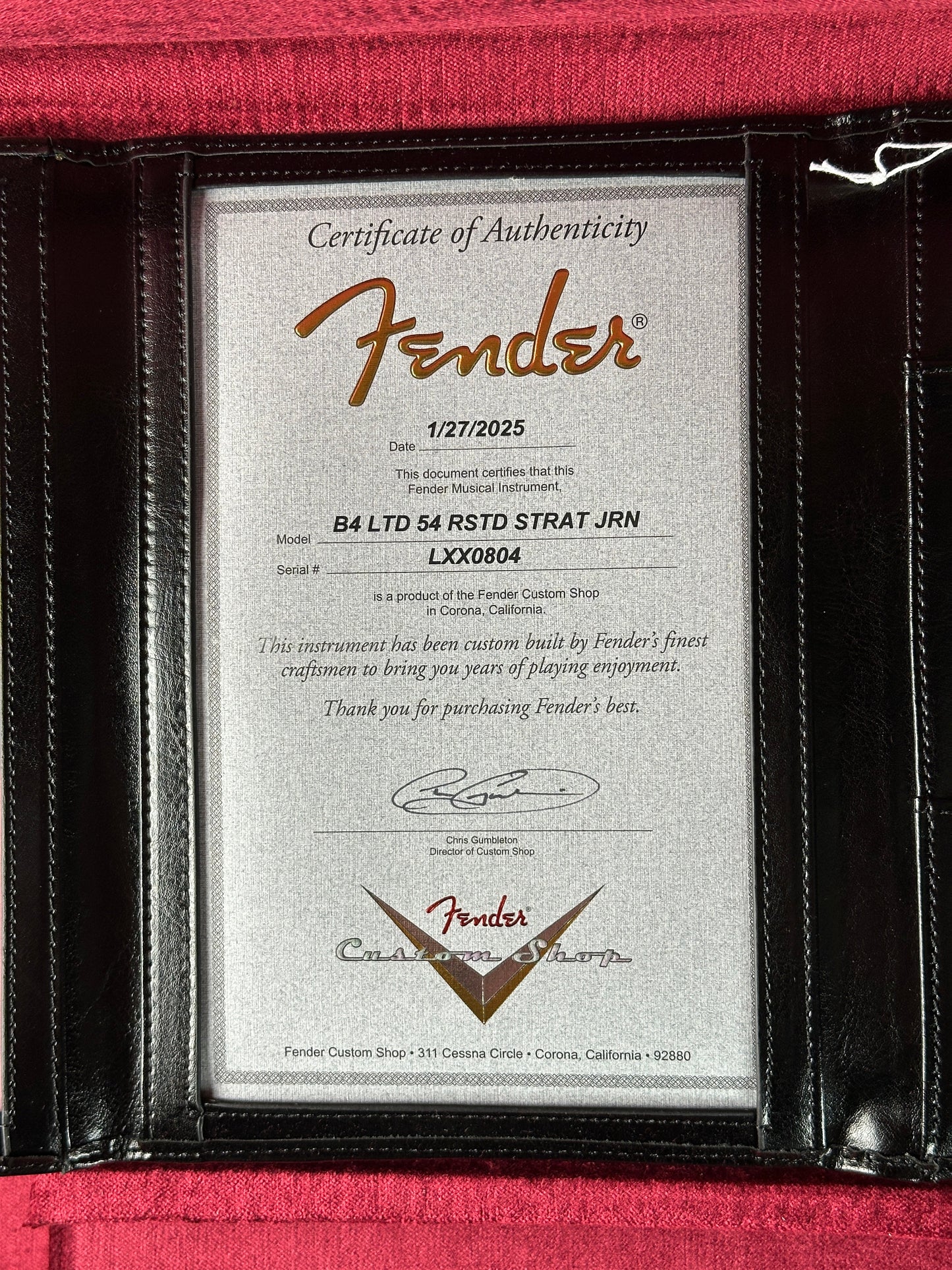 Fender Custom Shop Limited Edition Roasted '54 Strat Journeyman Relic '55 Desert Tan w/case