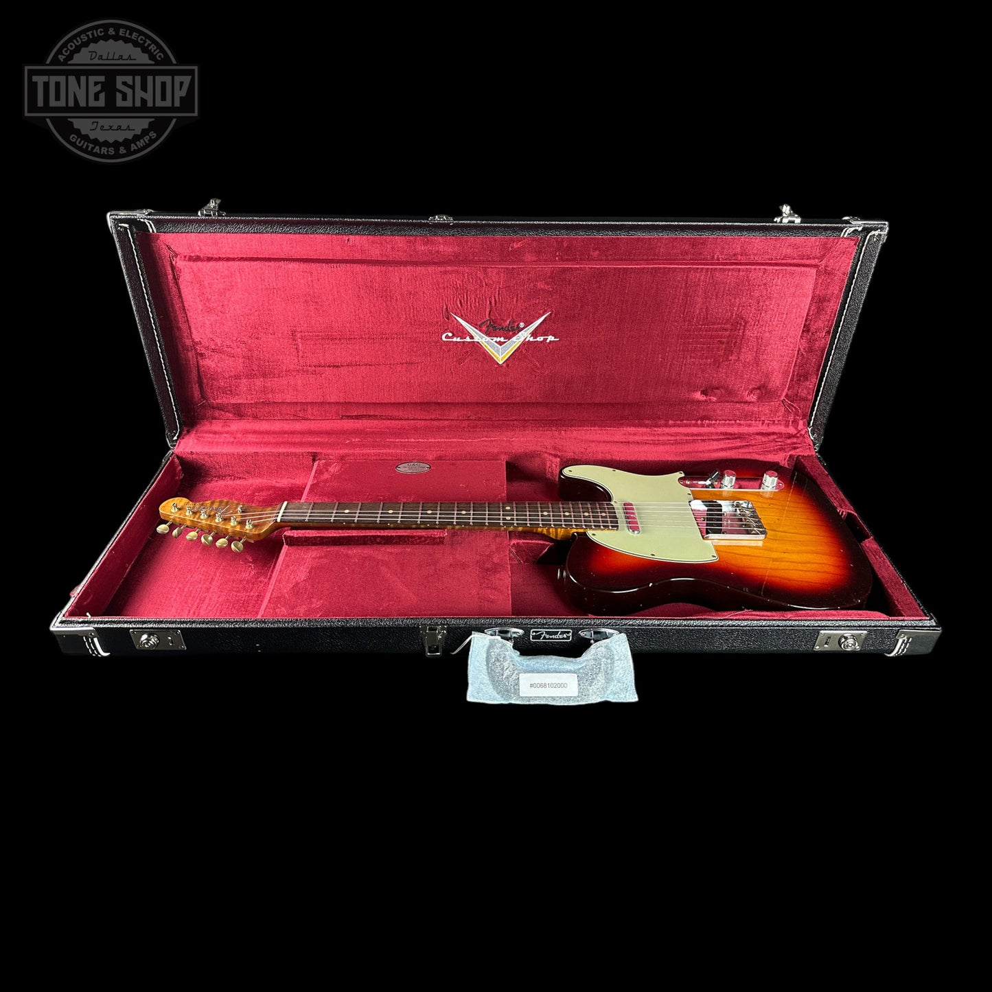 Fender Custom Shop TSG Exclusive ’63 Telecaster Chambered Chocolate 3-Tone Sunburst Journeyman Relic w/case CZ587493