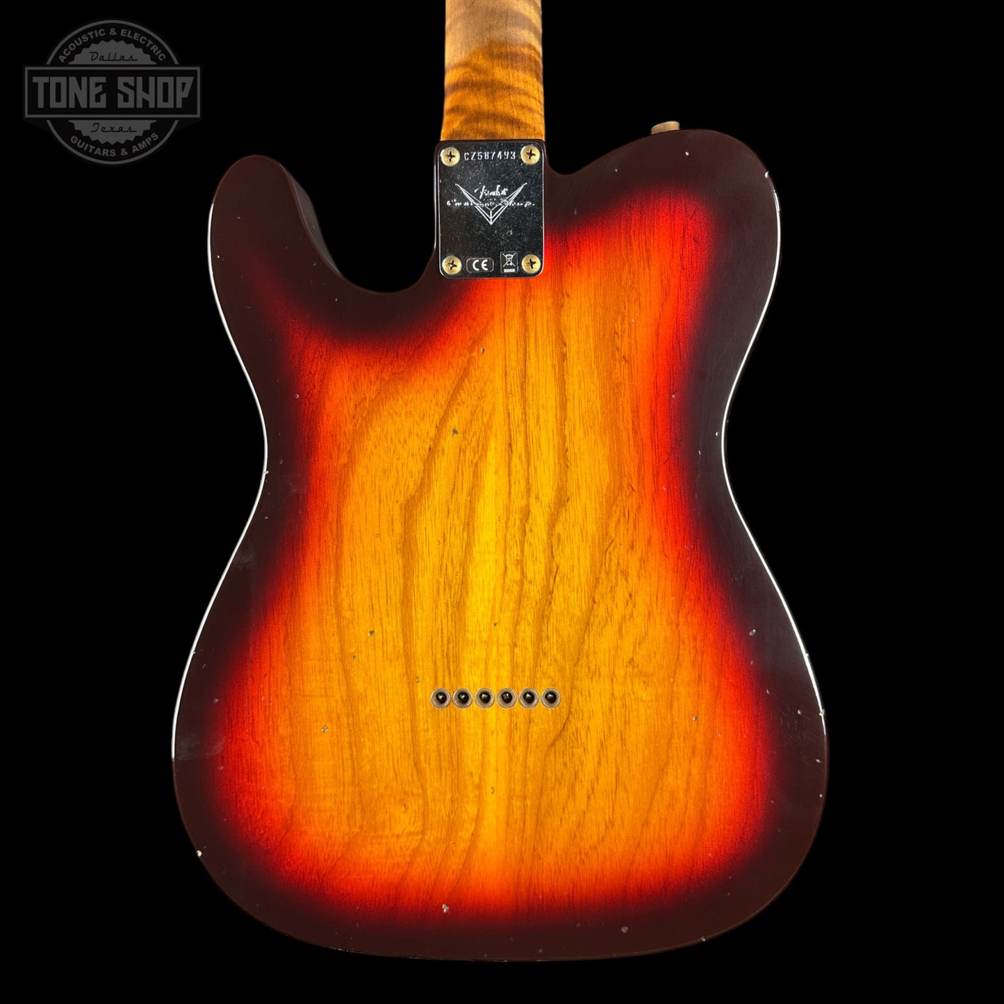 Fender Custom Shop TSG Exclusive ’63 Telecaster Chambered Chocolate 3-Tone Sunburst Journeyman Relic w/case CZ587493