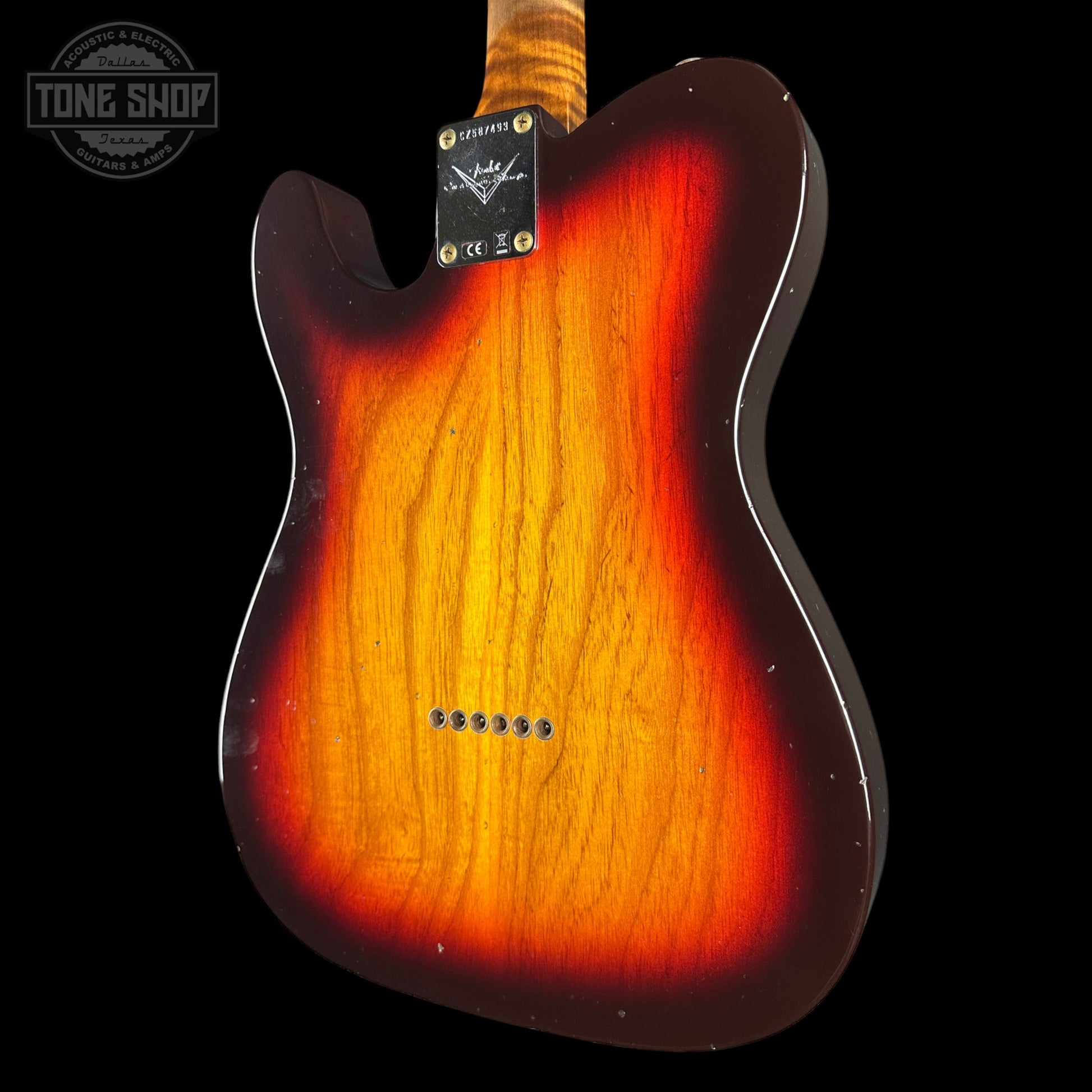 Fender Custom Shop TSG Exclusive ’63 Telecaster Chambered Chocolate 3-Tone Sunburst Journeyman Relic w/case CZ587493