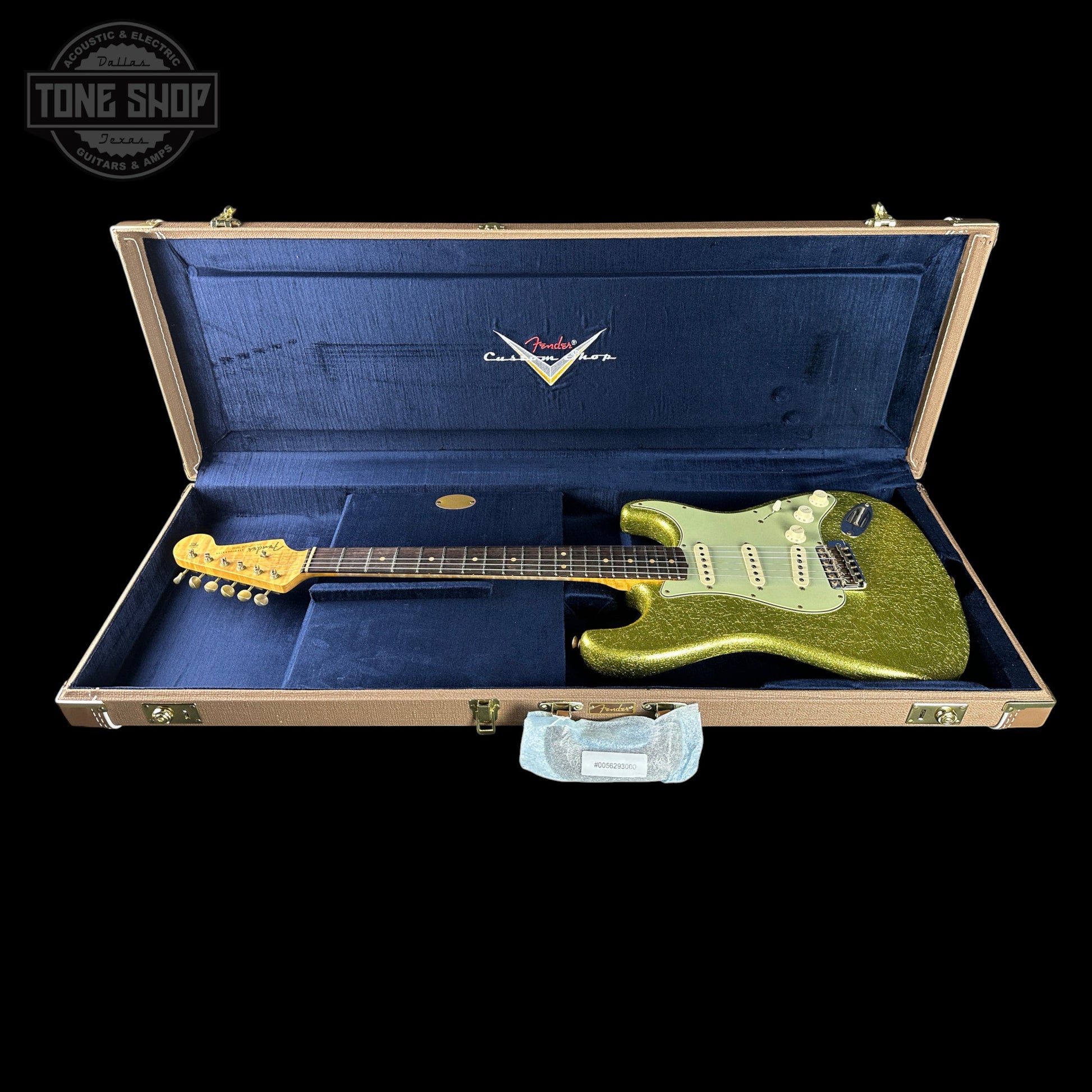 Fender Custom Shop TSG Exclusive ’63 Stratocaster Chambered Chartreuse Sparkle Journeyman Relic w/case CZ589081