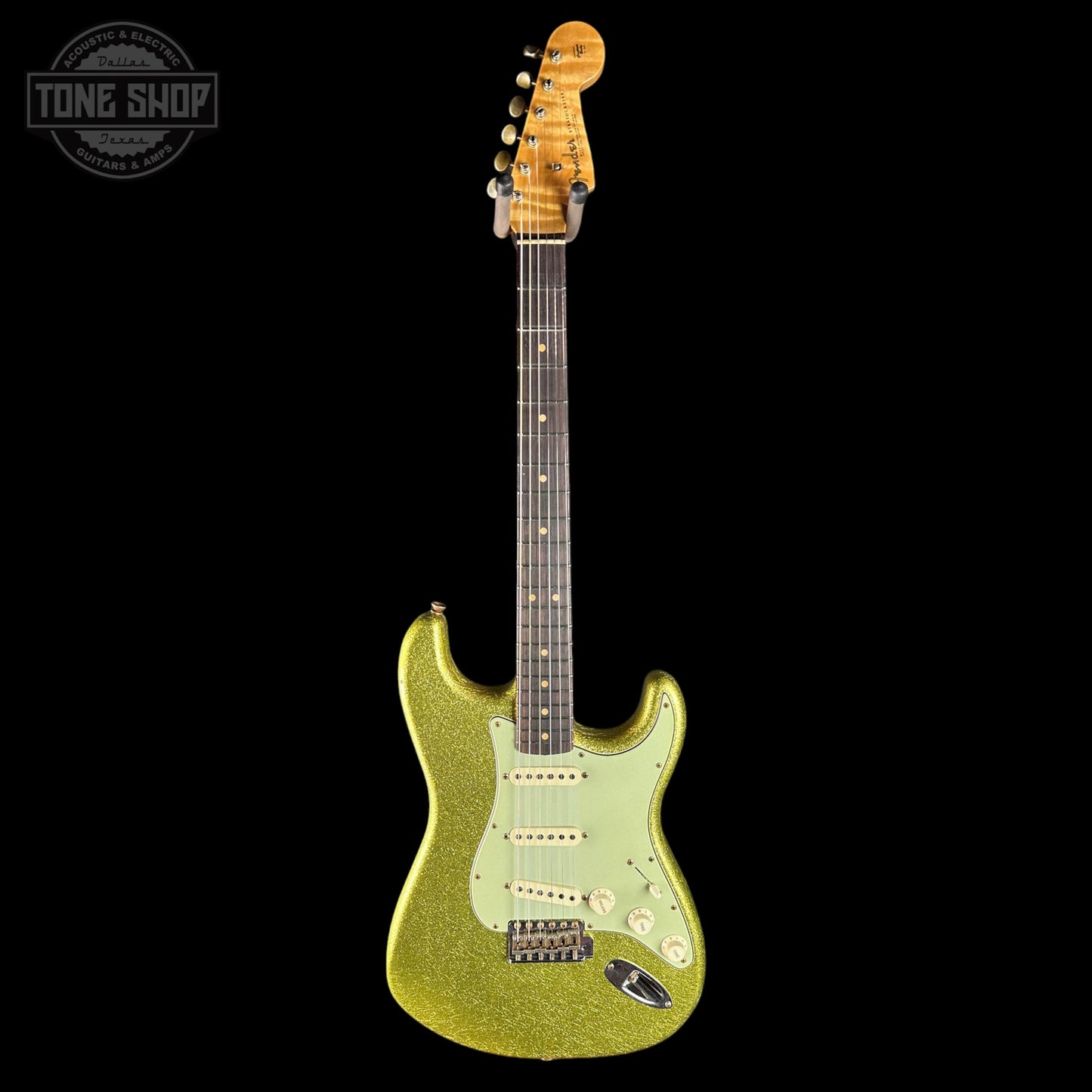 Fender Custom Shop TSG Exclusive ’63 Stratocaster Chambered Chartreuse Sparkle Journeyman Relic w/case CZ589081
