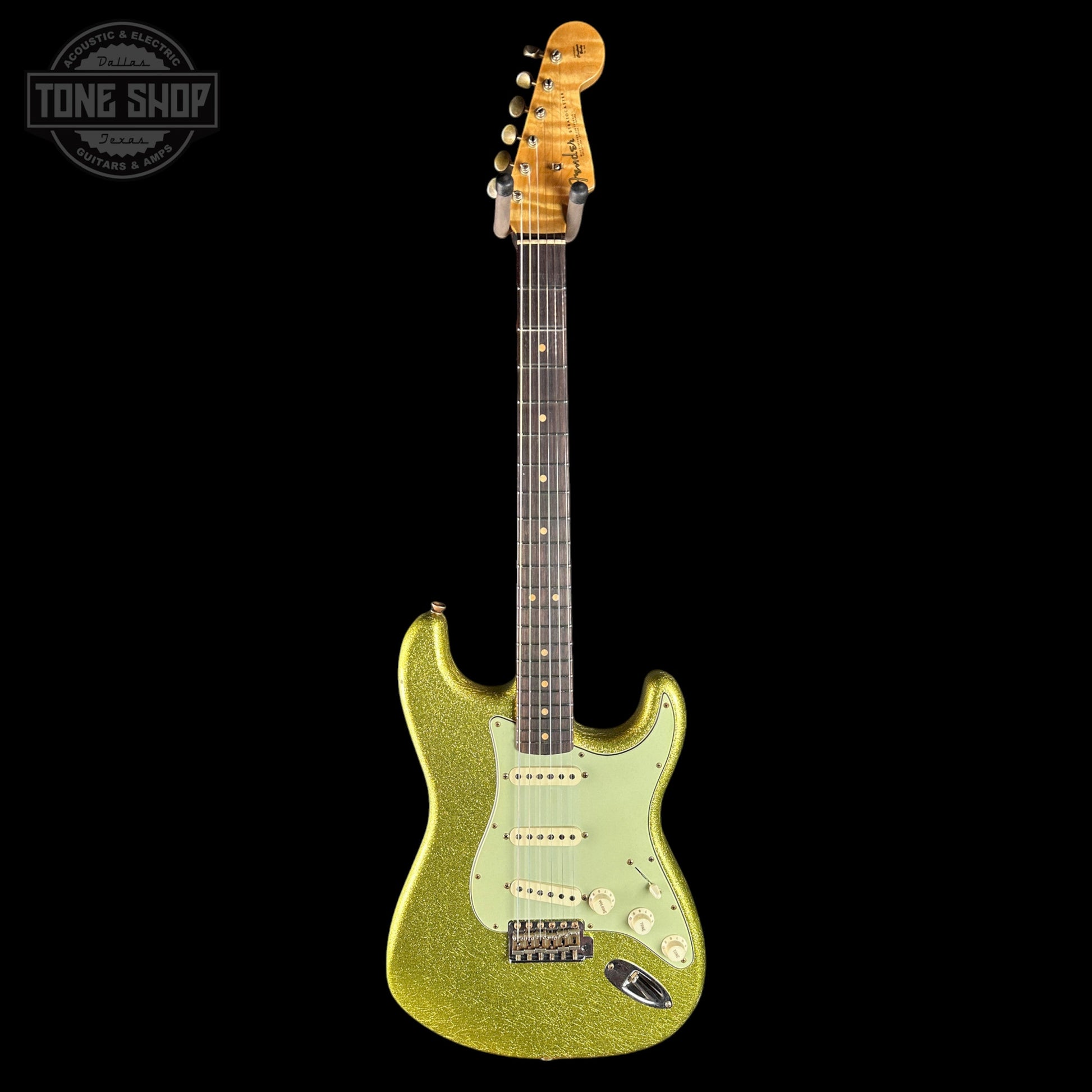 Fender Custom Shop TSG Exclusive ’63 Stratocaster Chambered Chartreuse Sparkle Journeyman Relic w/case CZ589081