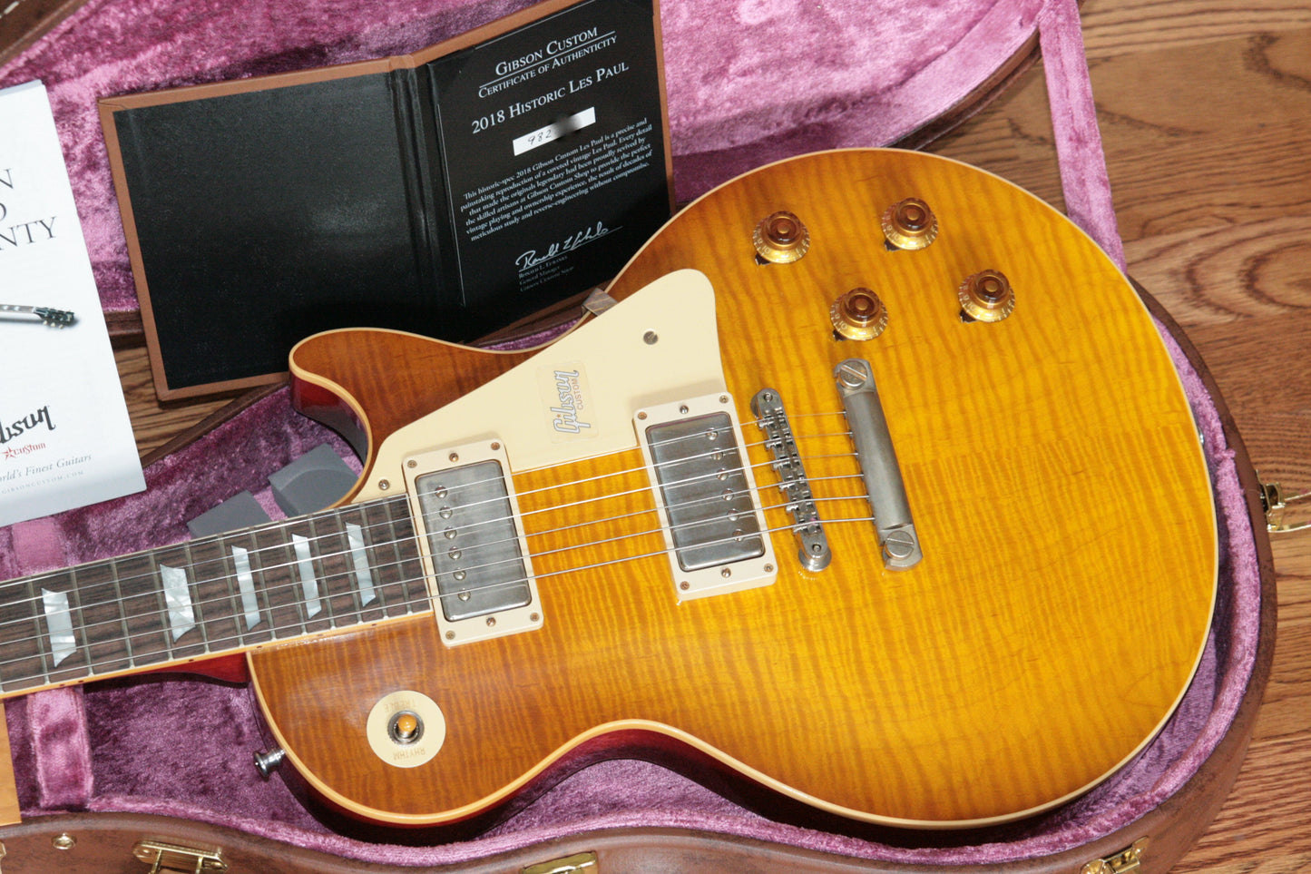 2018 Gibson 1959 Les Paul Historic Reissue! R9 59 HONEY LEMON FADE Custom Shop TH Spec