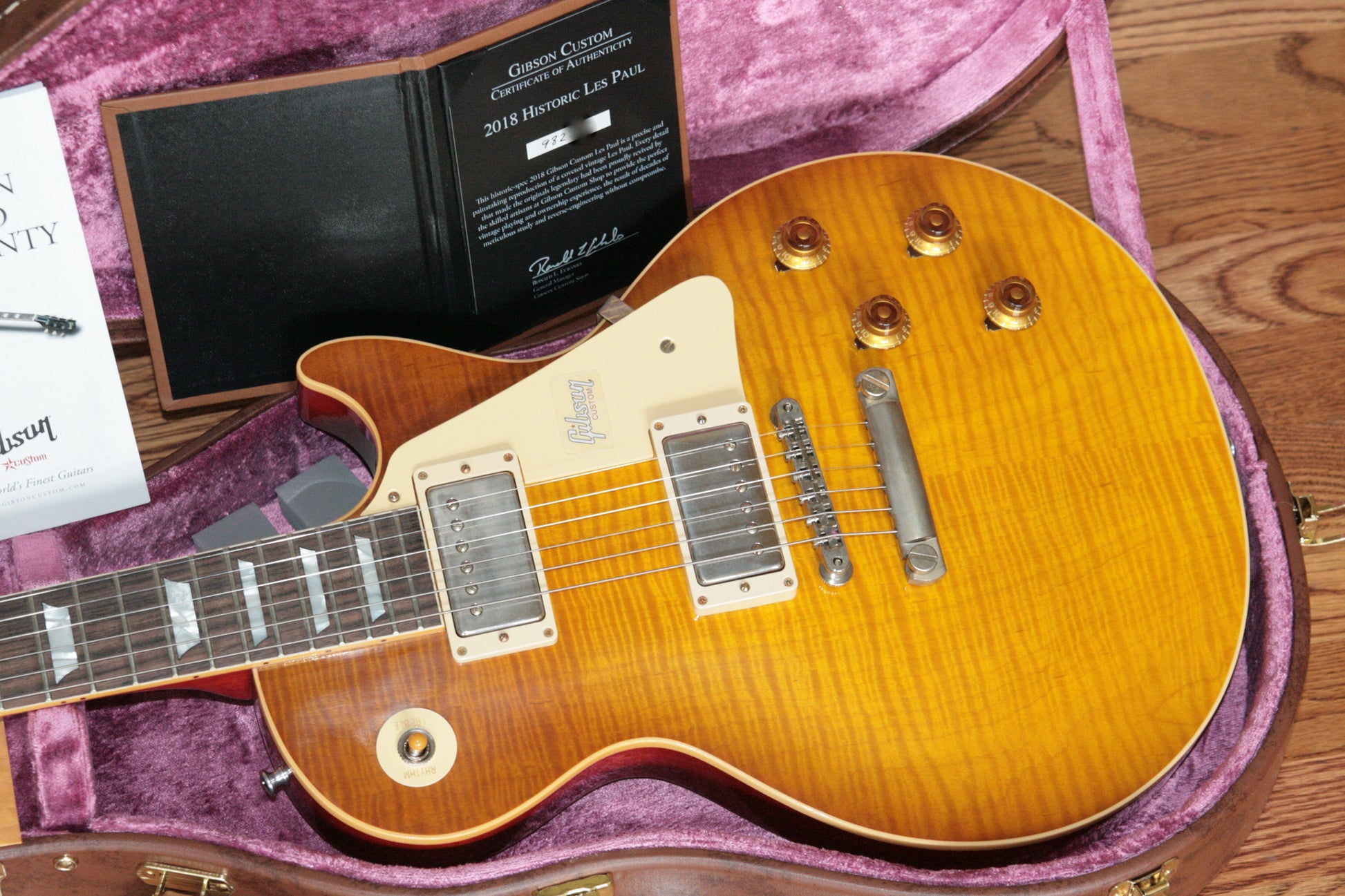 2018 Gibson 1959 Les Paul Historic Reissue! R9 59 HONEY LEMON FADE Custom Shop TH Spec