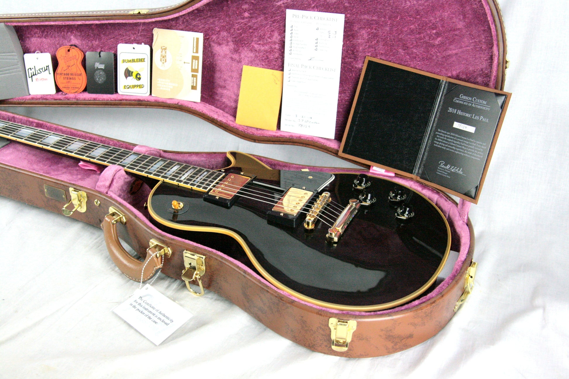 2018 Gibson 1957 Les Paul BLACK BEAUTY! 57 Custom Shop True Historic Reissue LPB7