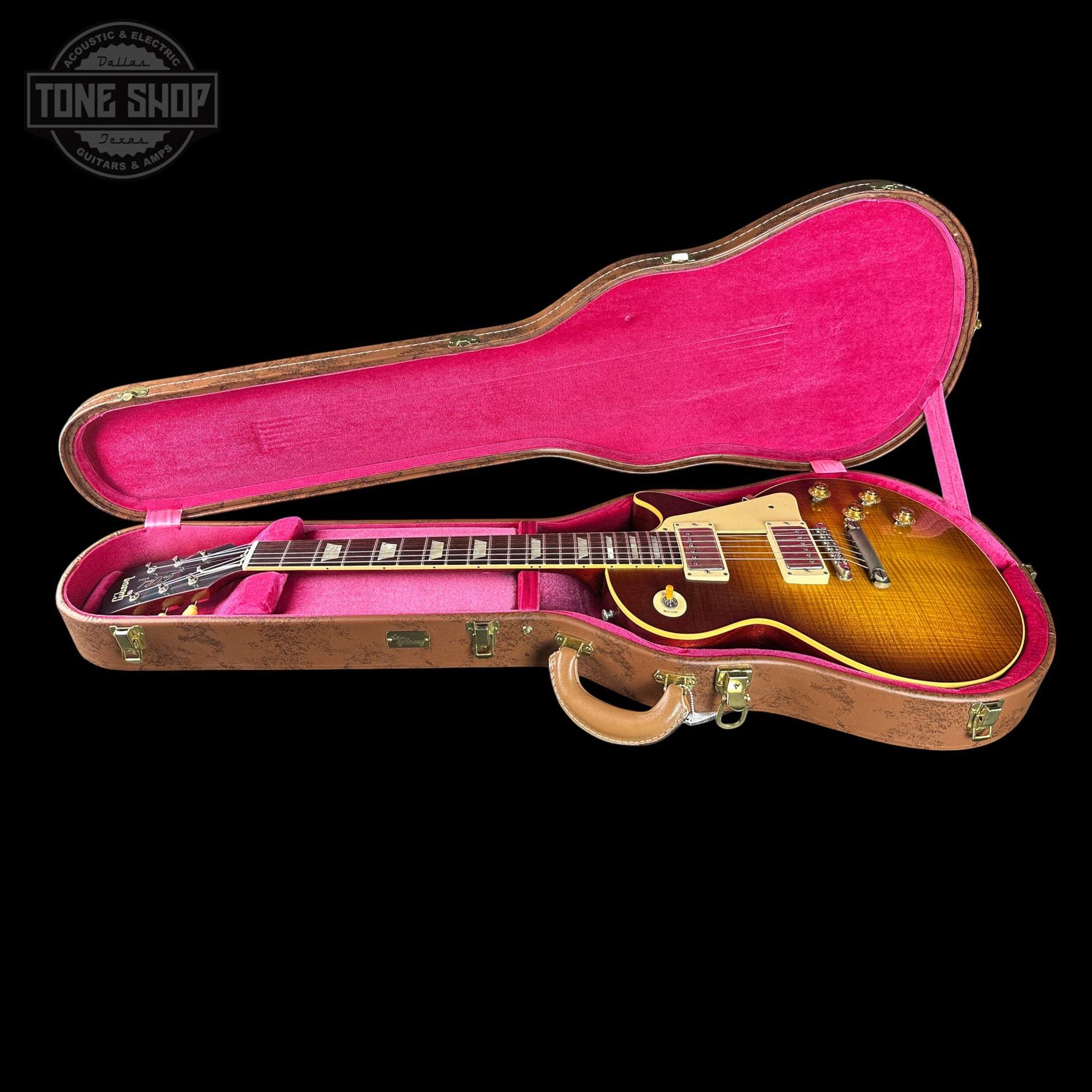 Gibson Custom Dealer Select 1959 Les Paul Standard Chambered Tejas Burst AAA Top Ultra Light Aged w/case 961008
