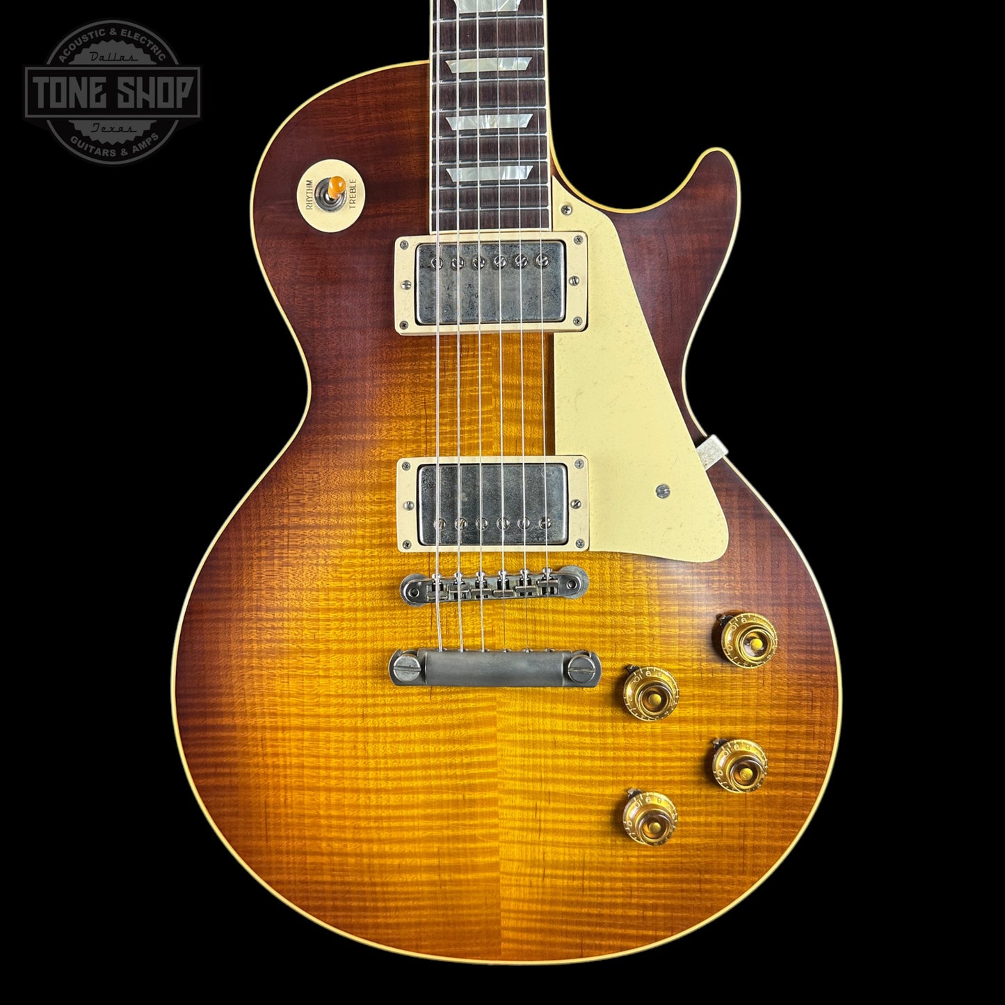 Gibson Custom Dealer Select 1959 Les Paul Standard Chambered Tejas Burst AAA Top Ultra Light Aged w/case 961008