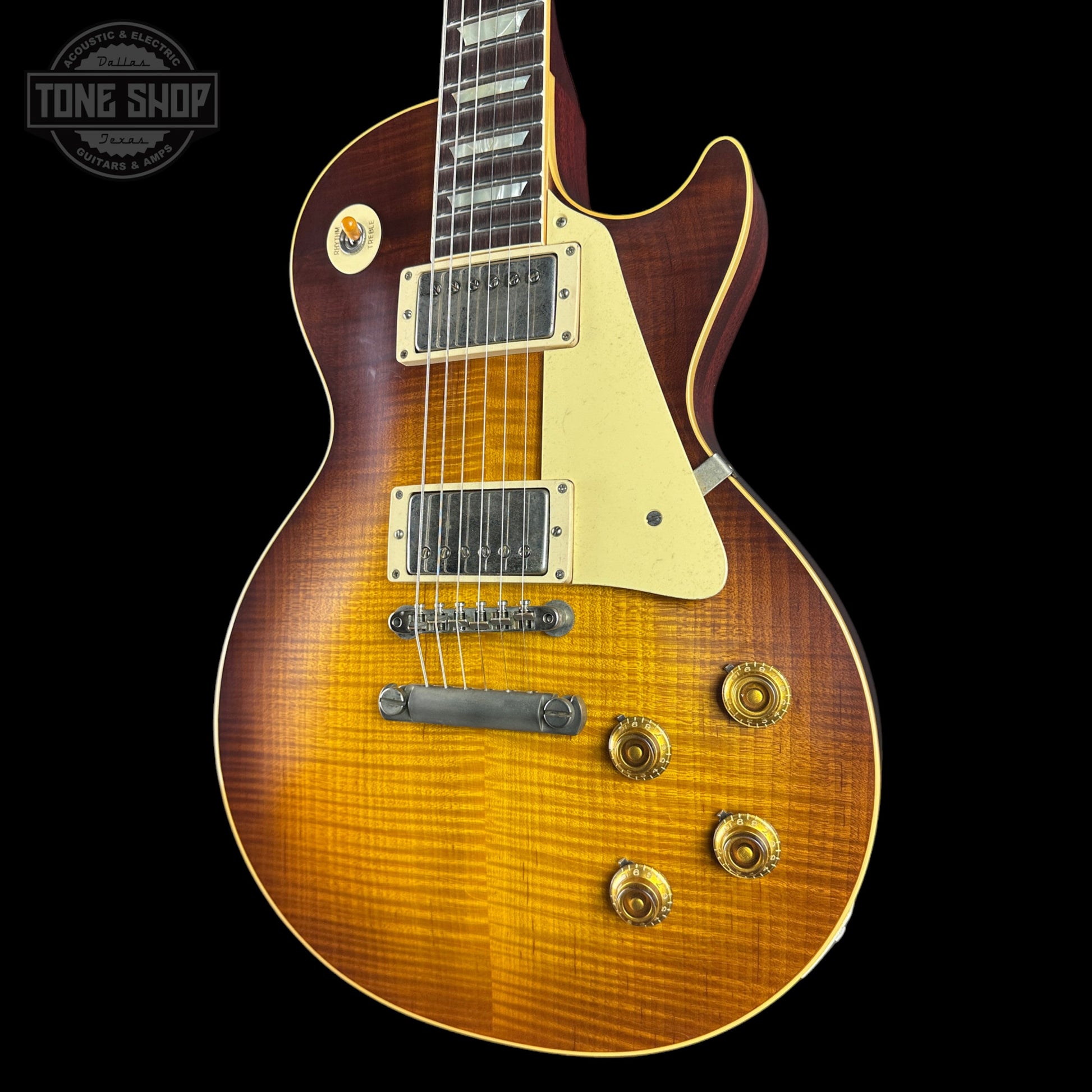 Gibson Custom Dealer Select 1959 Les Paul Standard Chambered Tejas Burst AAA Top Ultra Light Aged w/case 961008