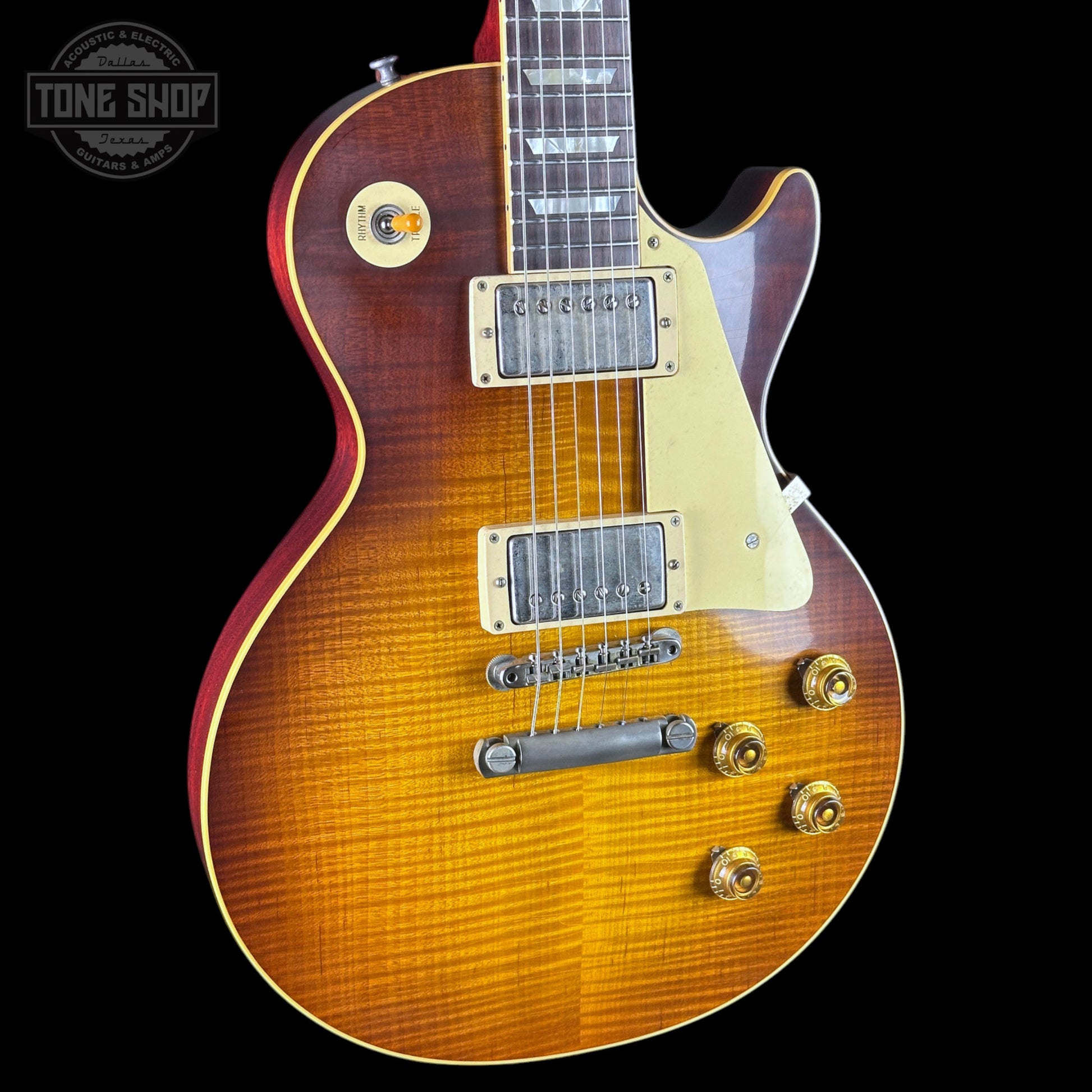 Gibson Custom Dealer Select 1959 Les Paul Standard Chambered Tejas Burst AAA Top Ultra Light Aged w/case 961008