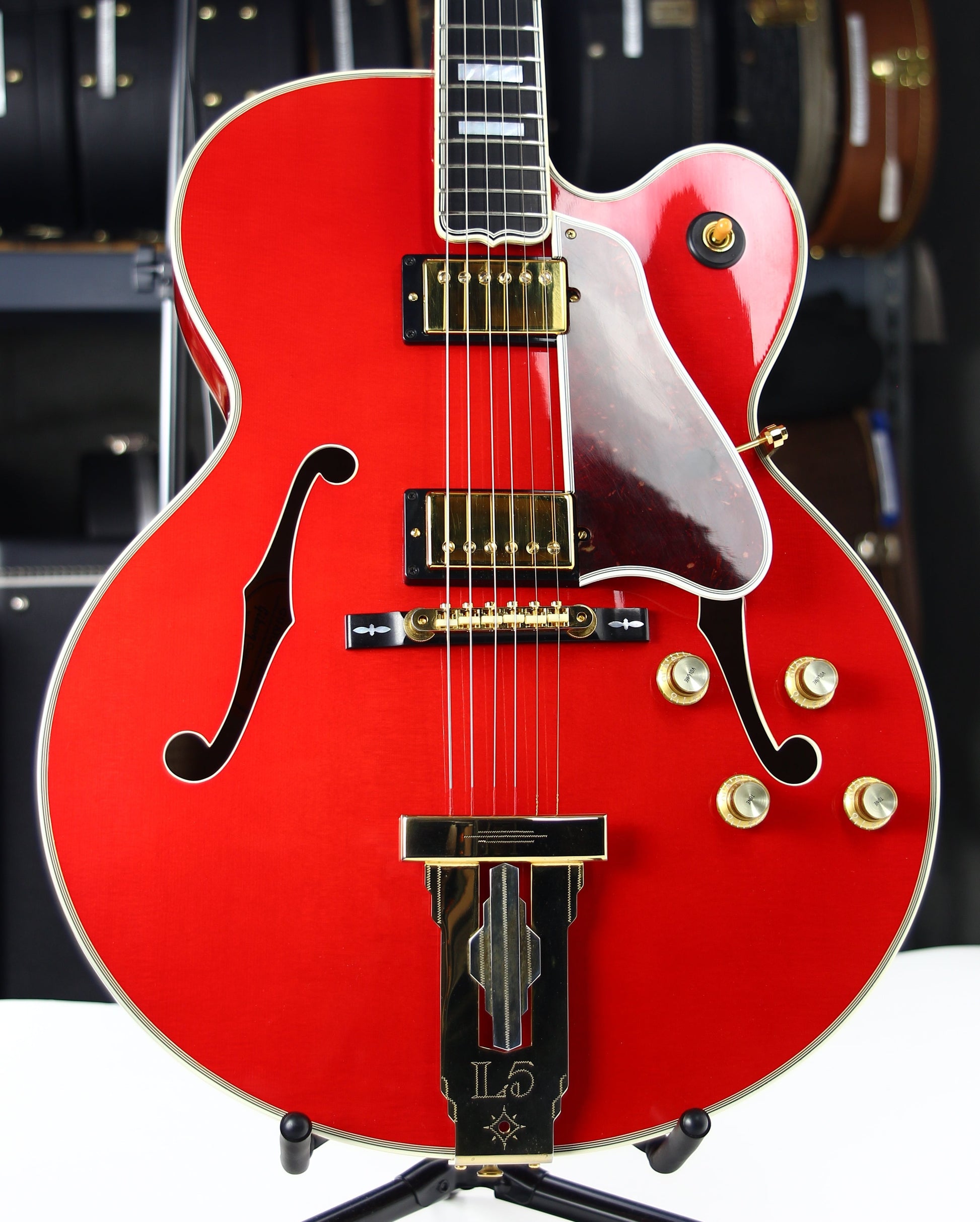 2004 Gibson Custom Shop L-5 CES Faded Cherry James Hutchins, Calton Case Archtop Jazz L5 Guitar