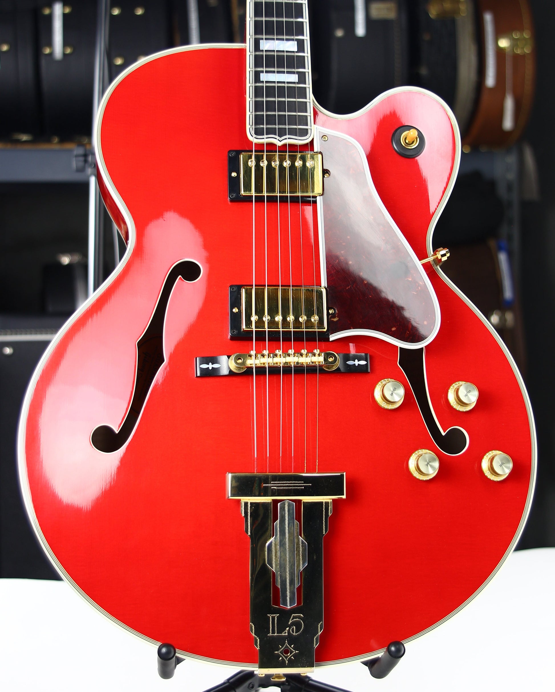 2004 Gibson Custom Shop L-5 CES Faded Cherry James Hutchins, Calton Case Archtop Jazz L5 Guitar