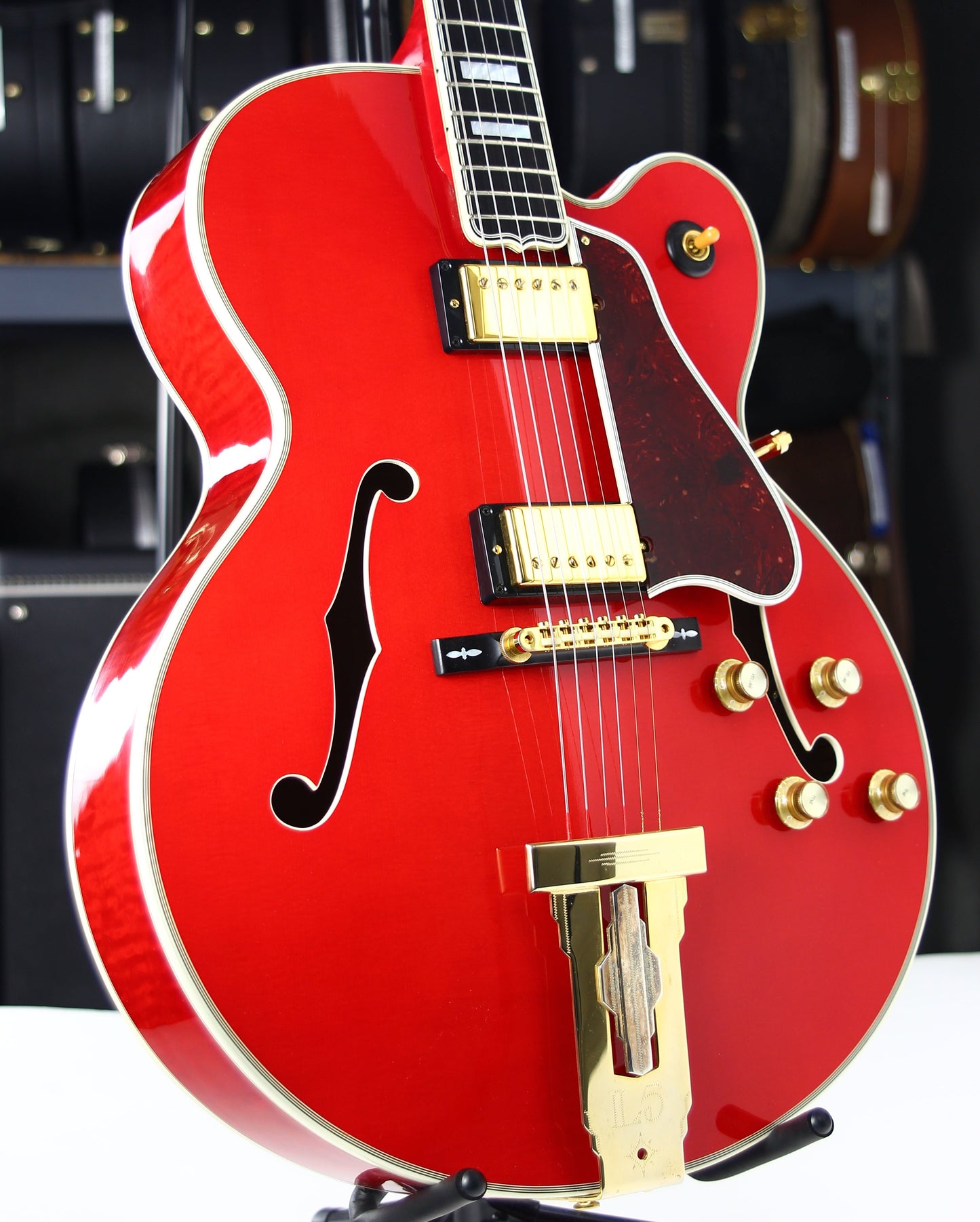 2004 Gibson Custom Shop L-5 CES Faded Cherry James Hutchins, Calton Case Archtop Jazz L5 Guitar