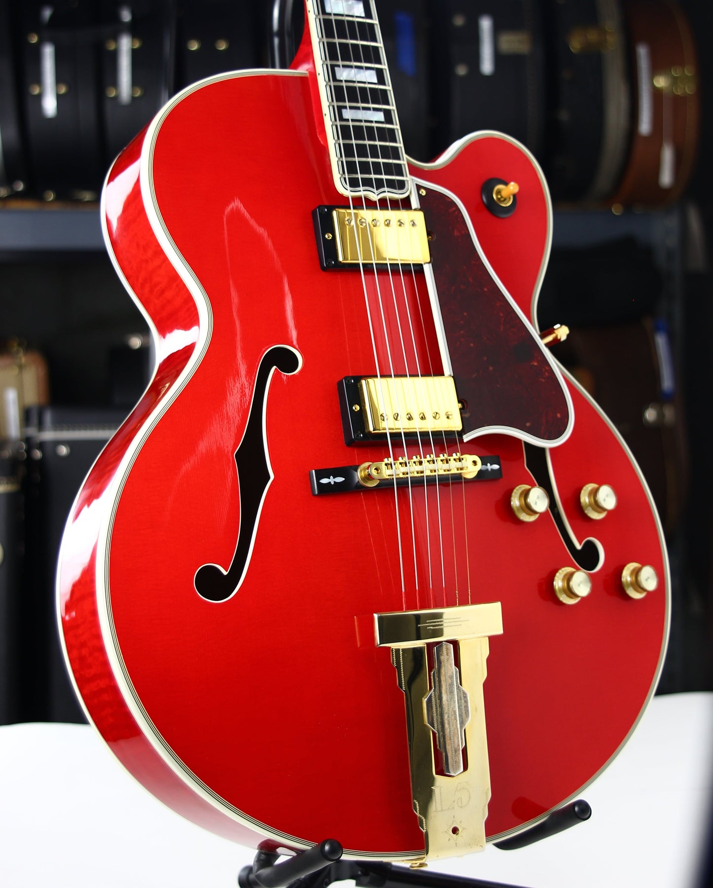 2004 Gibson Custom Shop L-5 CES Faded Cherry James Hutchins, Calton Case Archtop Jazz L5 Guitar