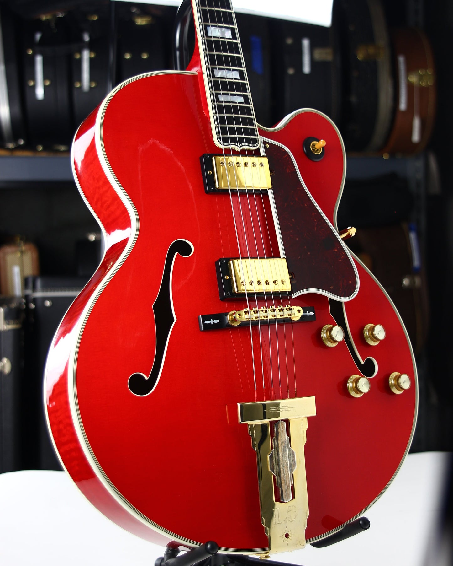 2004 Gibson Custom Shop L-5 CES Faded Cherry James Hutchins, Calton Case Archtop Jazz L5 Guitar