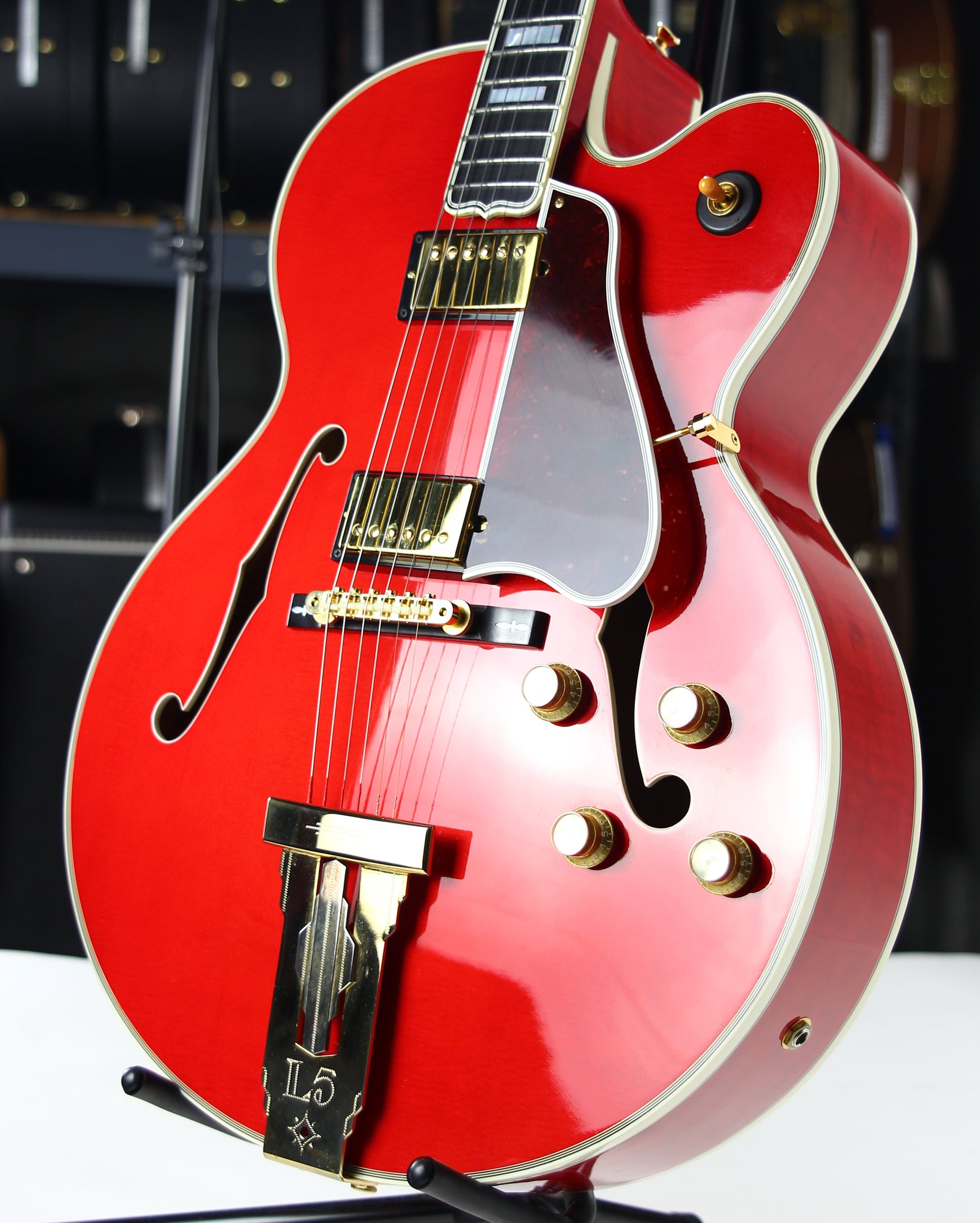 2004 Gibson Custom Shop L-5 CES Faded Cherry James Hutchins, Calton Case Archtop Jazz L5 Guitar