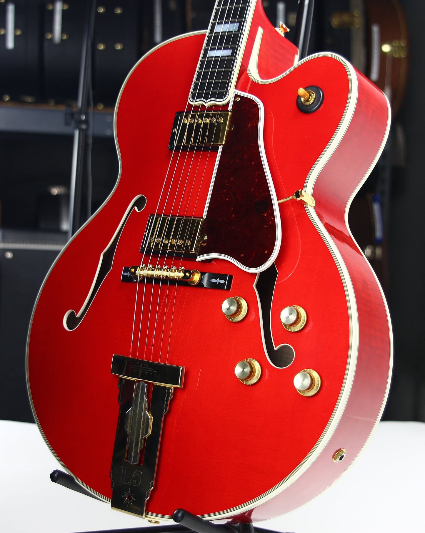 2004 Gibson Custom Shop L-5 CES Faded Cherry James Hutchins, Calton Case Archtop Jazz L5 Guitar