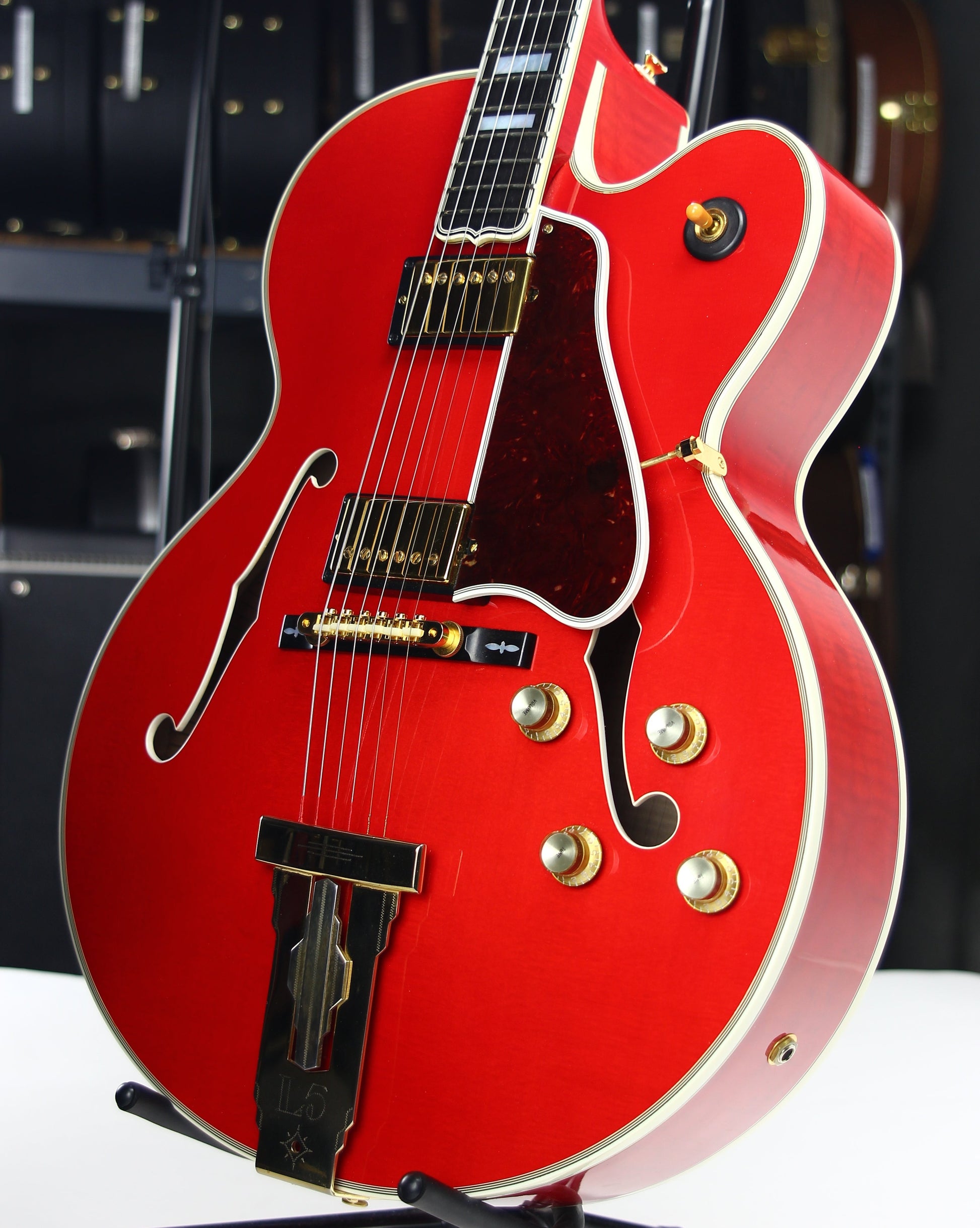2004 Gibson Custom Shop L-5 CES Faded Cherry James Hutchins, Calton Case Archtop Jazz L5 Guitar