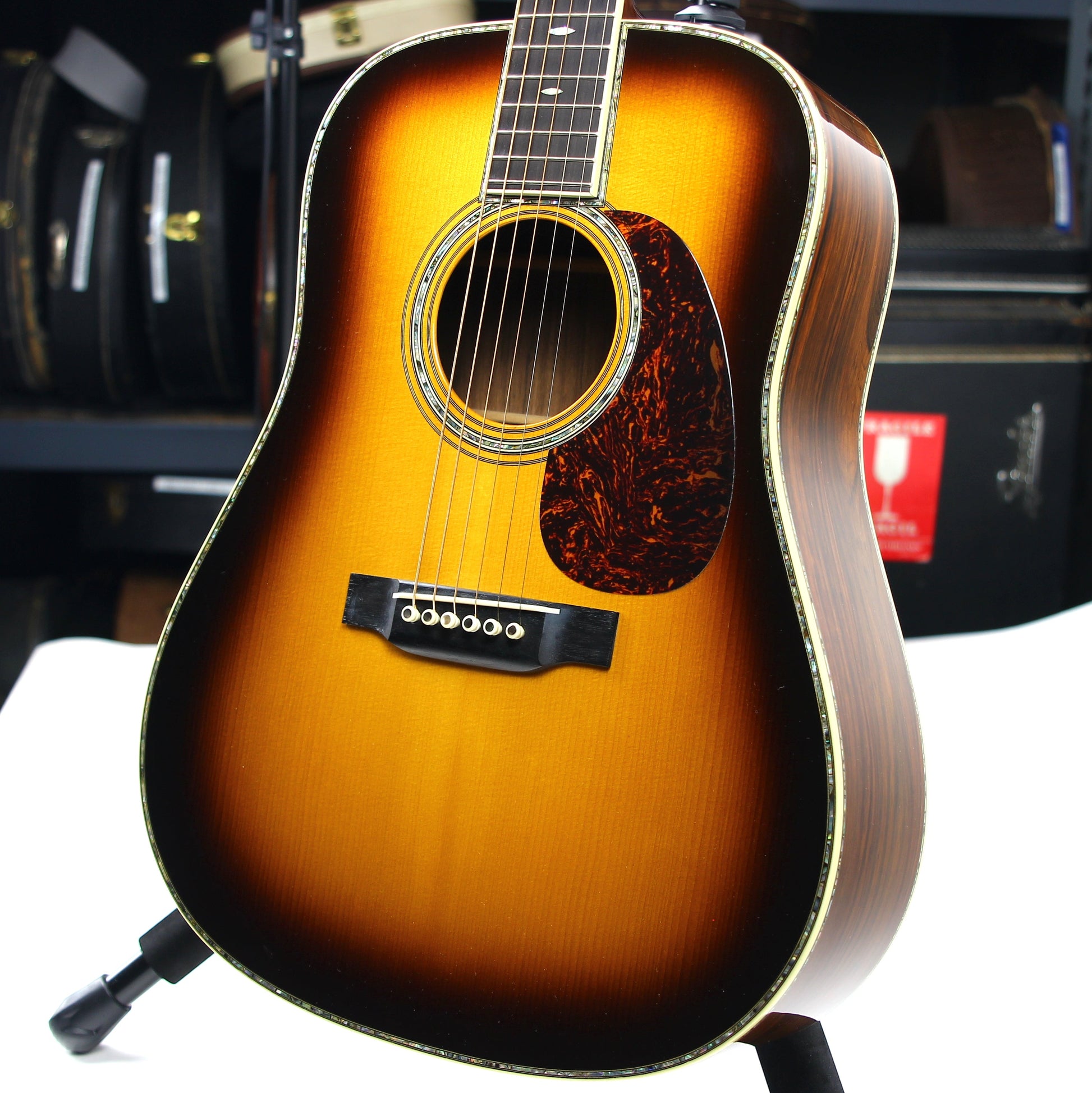 2001 Martin D-45 GE Golden Era Brazilian Rosewood - RARE Sunburst D-45GE Dreadnought, Adi Top d-28