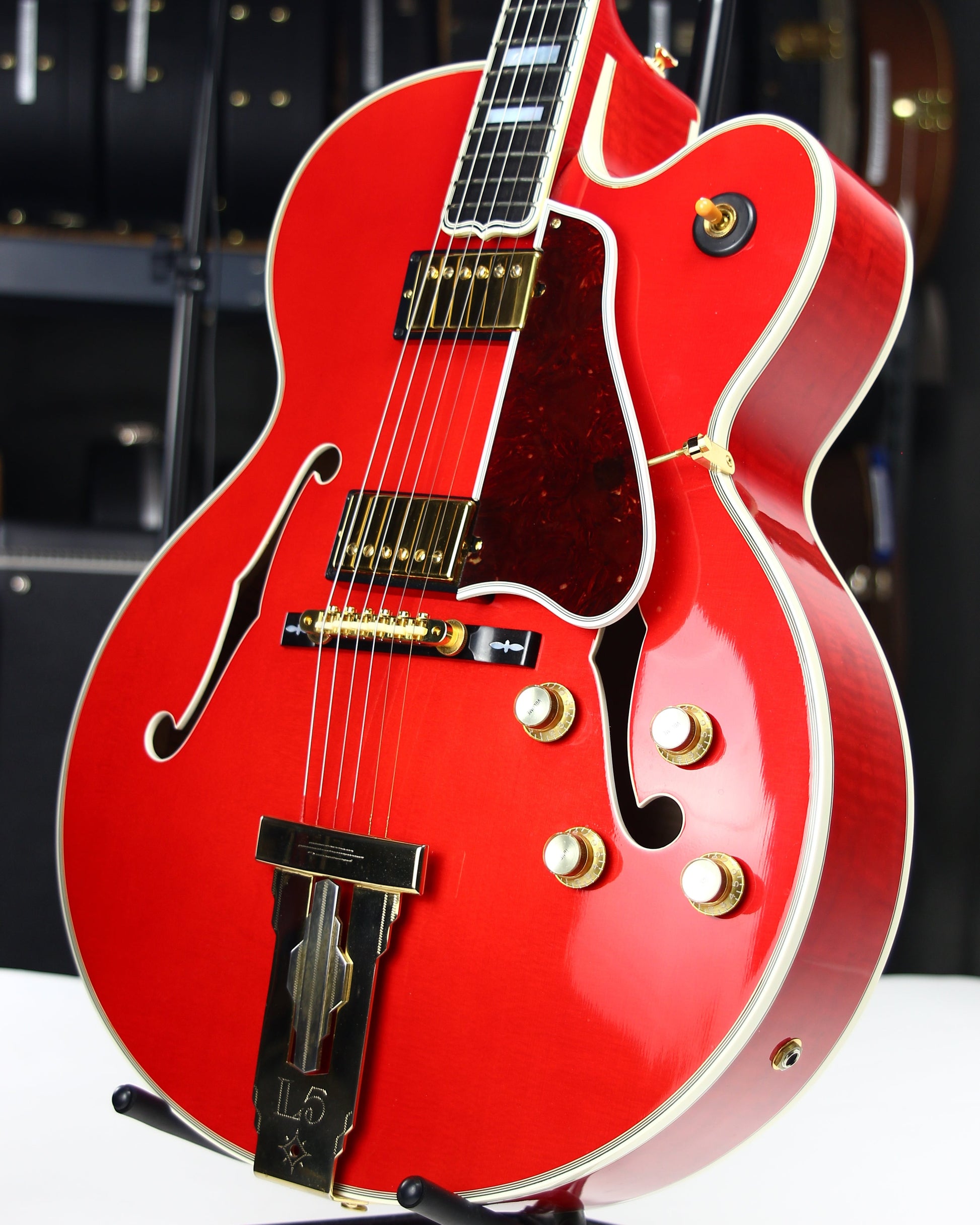 2004 Gibson Custom Shop L-5 CES Faded Cherry James Hutchins, Calton Case Archtop Jazz L5 Guitar