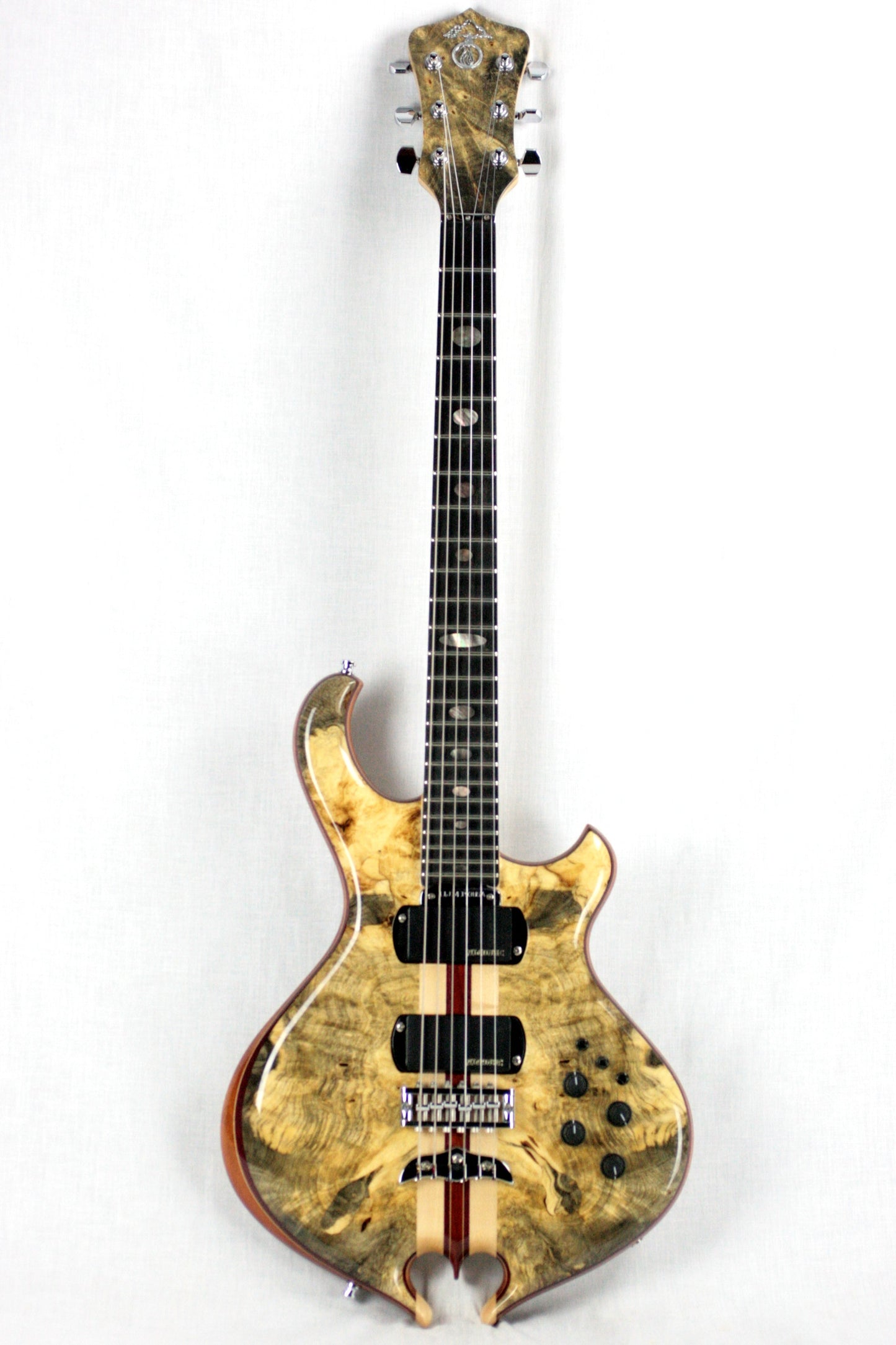MINT 2011 Alembic Darling Buckeye Burl Top w/ Blue LED's Paperwork, Original Case!