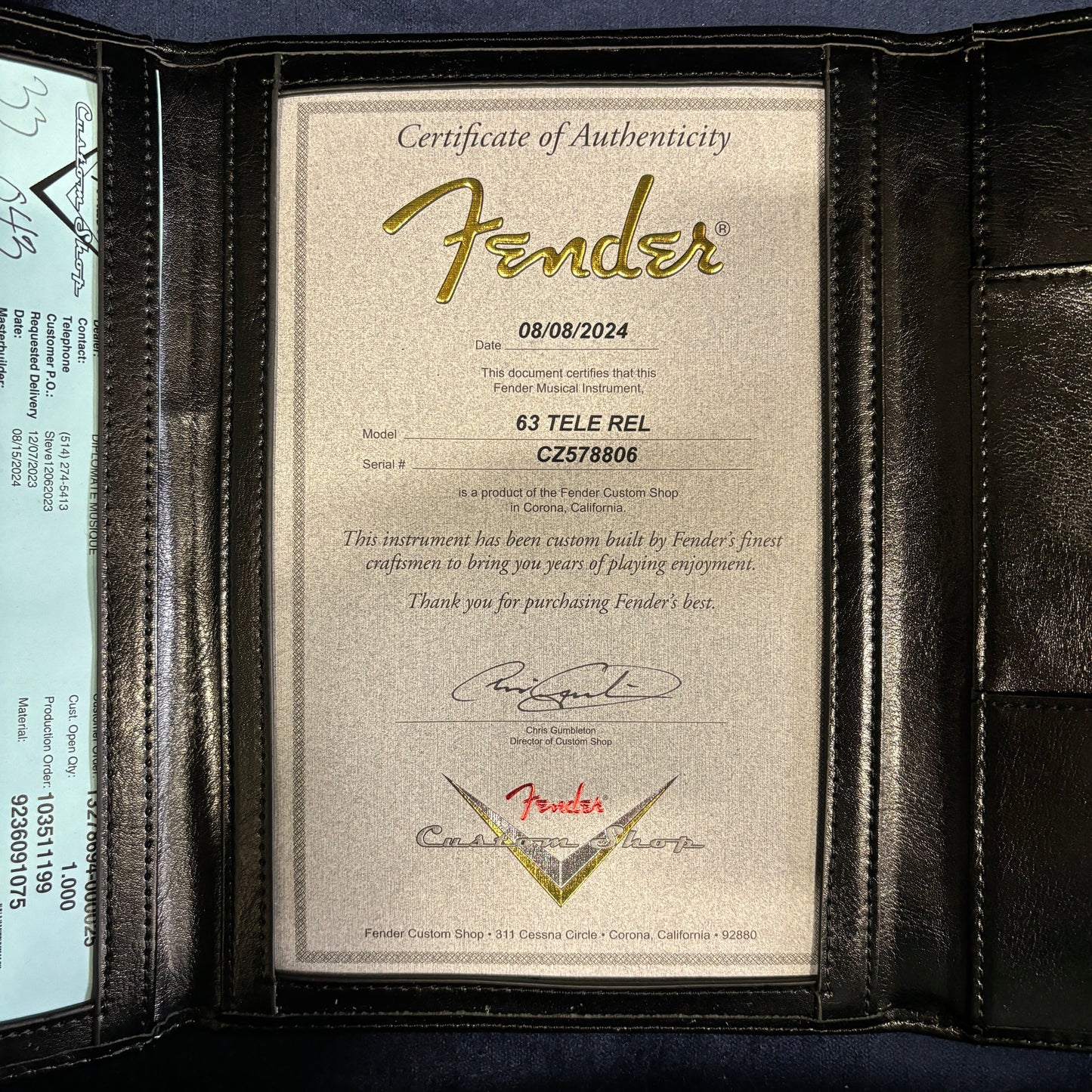 Fender Custom Shop 1963 Telecaster Relic - Aged Olympic White