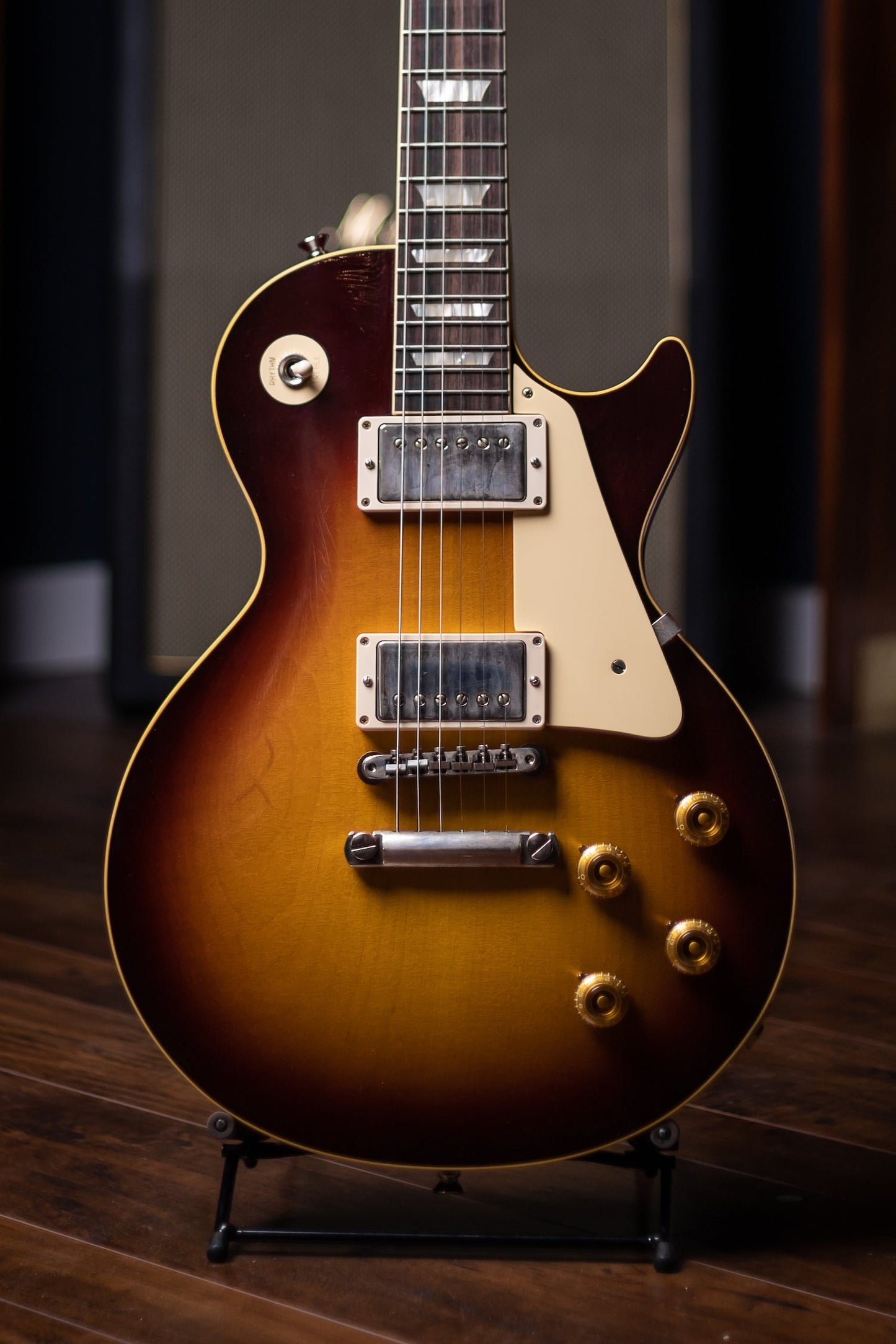 2022 Gibson Custom Shop Sergio Vallín Owned Stage Used Les Paul Standard Reissue 1958 Murphy Lab Ultra Light Aged Electric Guitar- Bourbon Burst