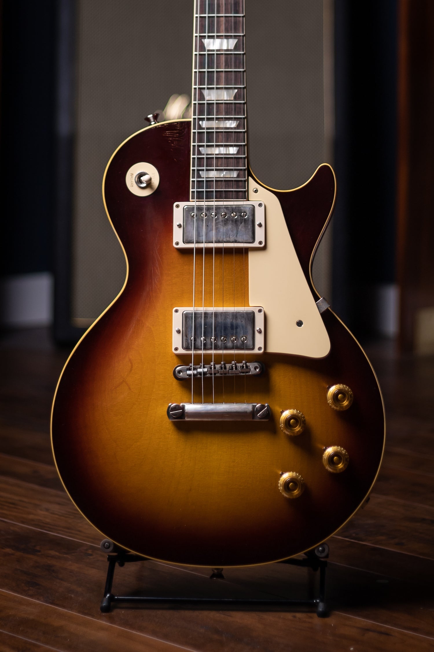2022 Gibson Custom Shop Sergio Vallín Owned Stage Used Les Paul Standard Reissue 1958 Murphy Lab Ultra Light Aged Electric Guitar- Bourbon Burst