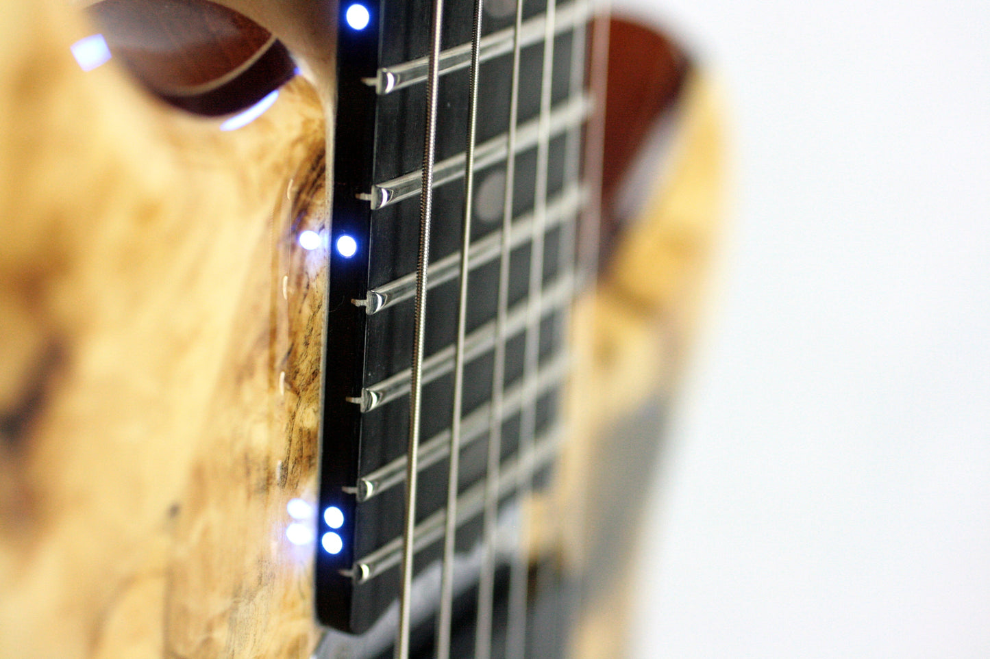 MINT 2011 Alembic Darling Buckeye Burl Top w/ Blue LED's Paperwork, Original Case!