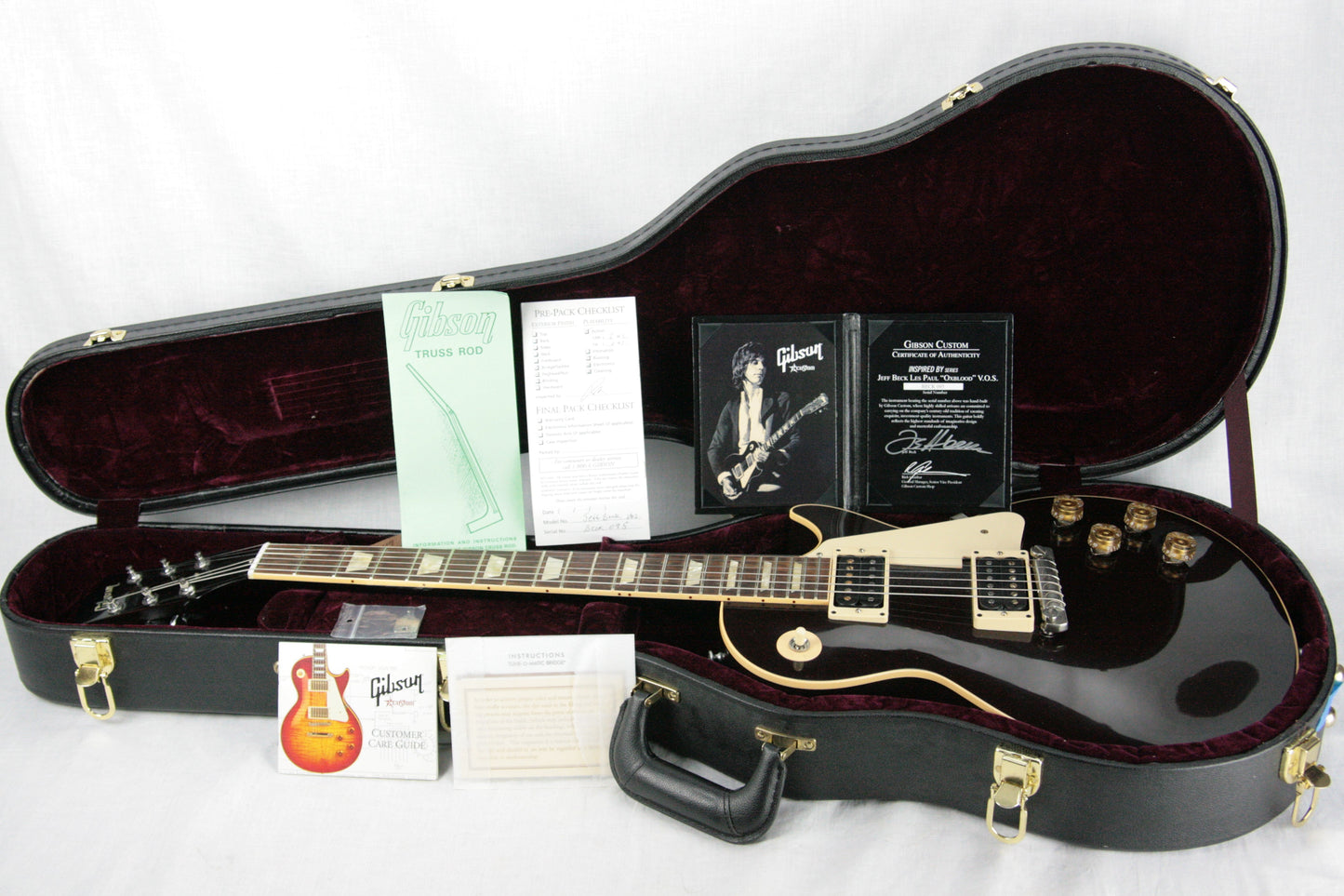 2009 Gibson JEFF BECK 1954 Les Paul Historic 54 R4 Oxblood! SIGNED COA!