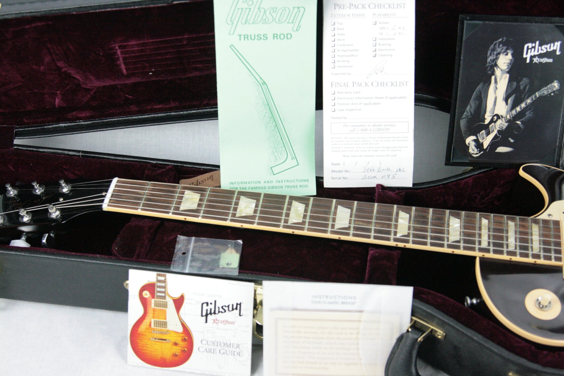 2009 Gibson JEFF BECK 1954 Les Paul Historic 54 R4 Oxblood! SIGNED COA!