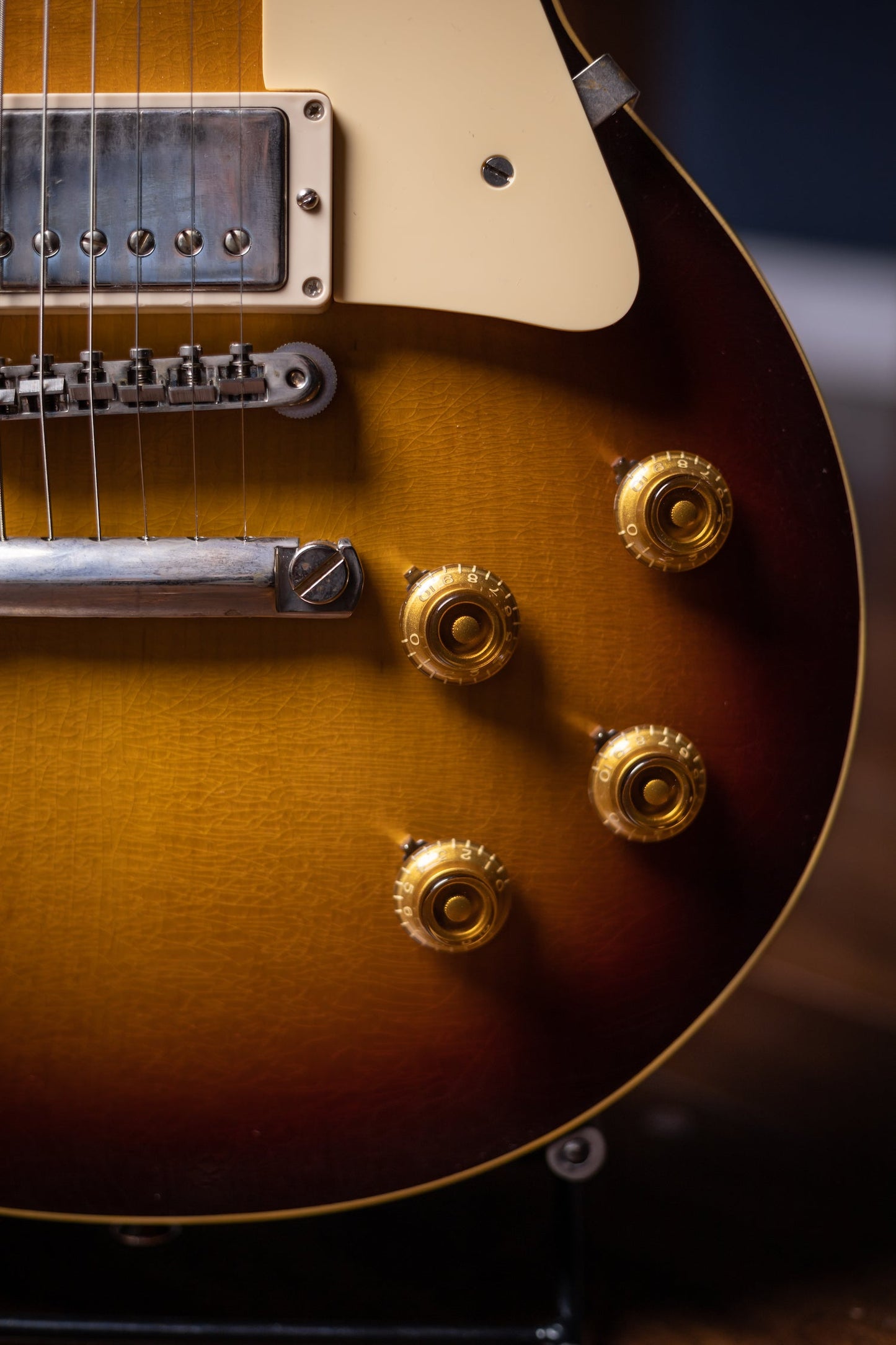 2022 Gibson Custom Shop Sergio Vallín Owned Stage Used Les Paul Standard Reissue 1958 Murphy Lab Ultra Light Aged Electric Guitar- Bourbon Burst